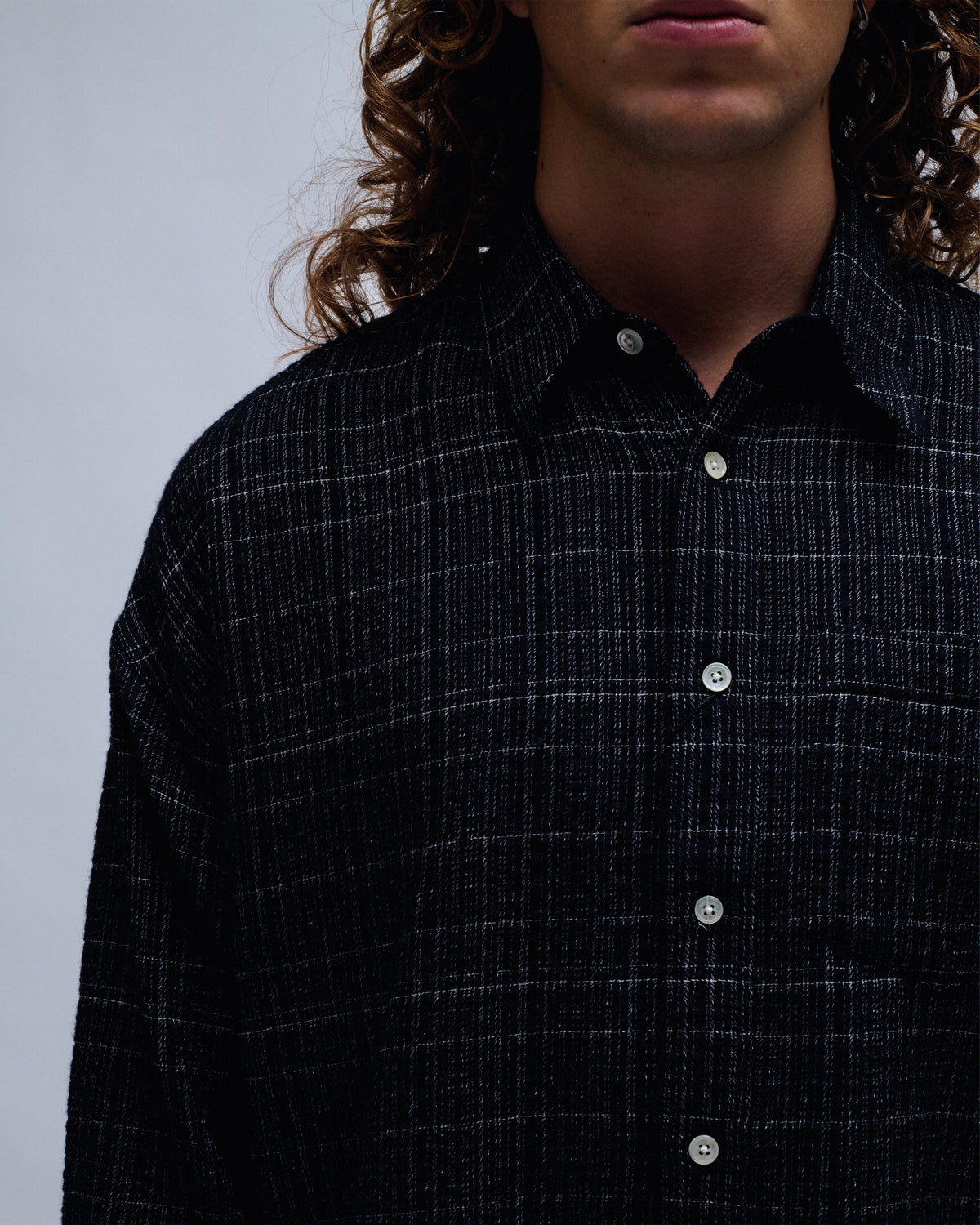 Stable Rich Texture Check Shirt