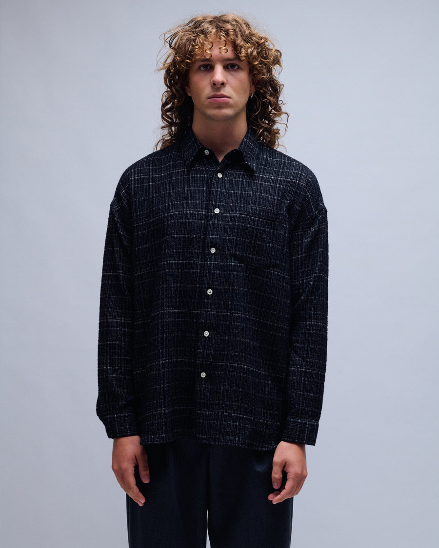 Stable Rich Texture Check Shirt