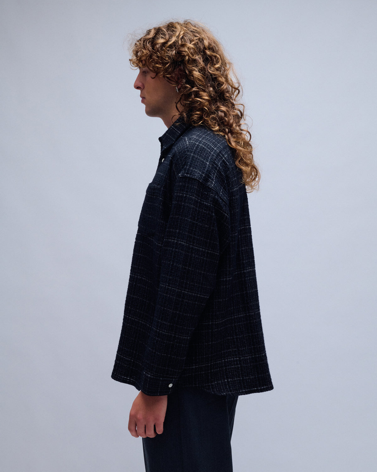 Stable Rich Texture Check Shirt