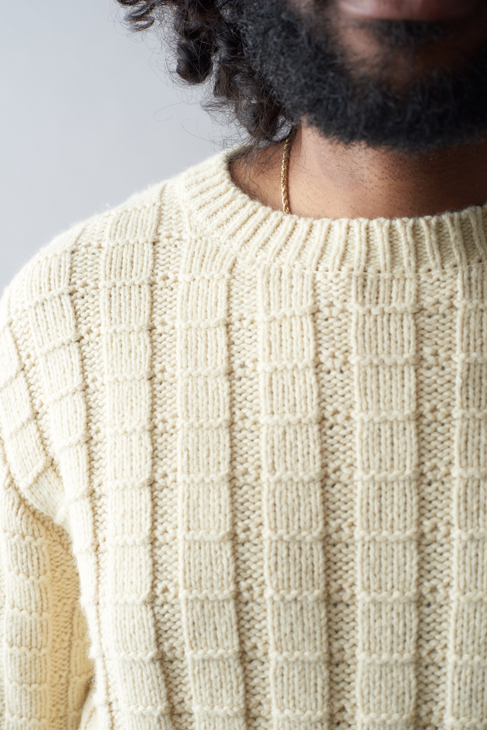 Angle Cotton Wool Sweater