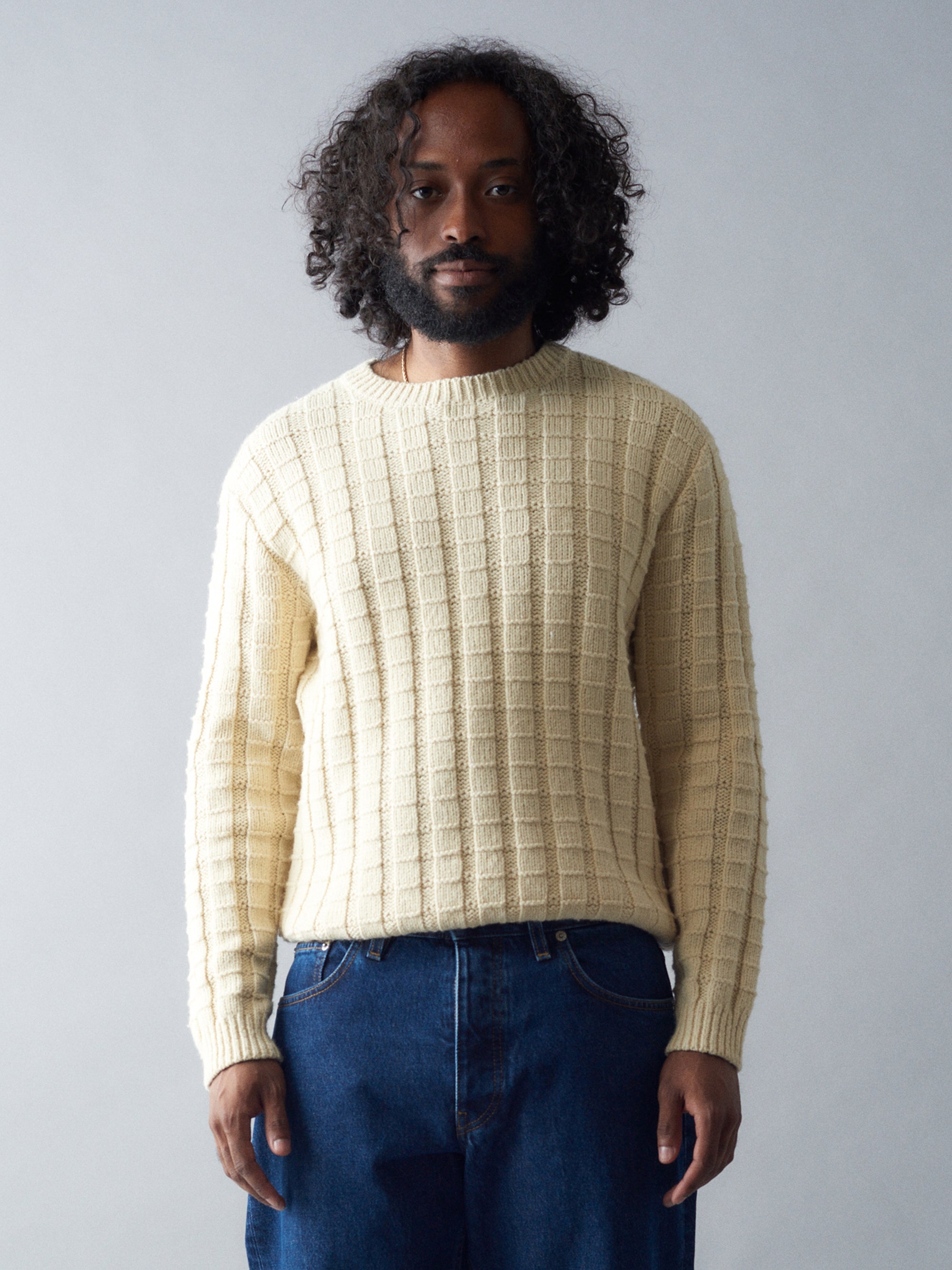 Angle Cotton Wool Sweater