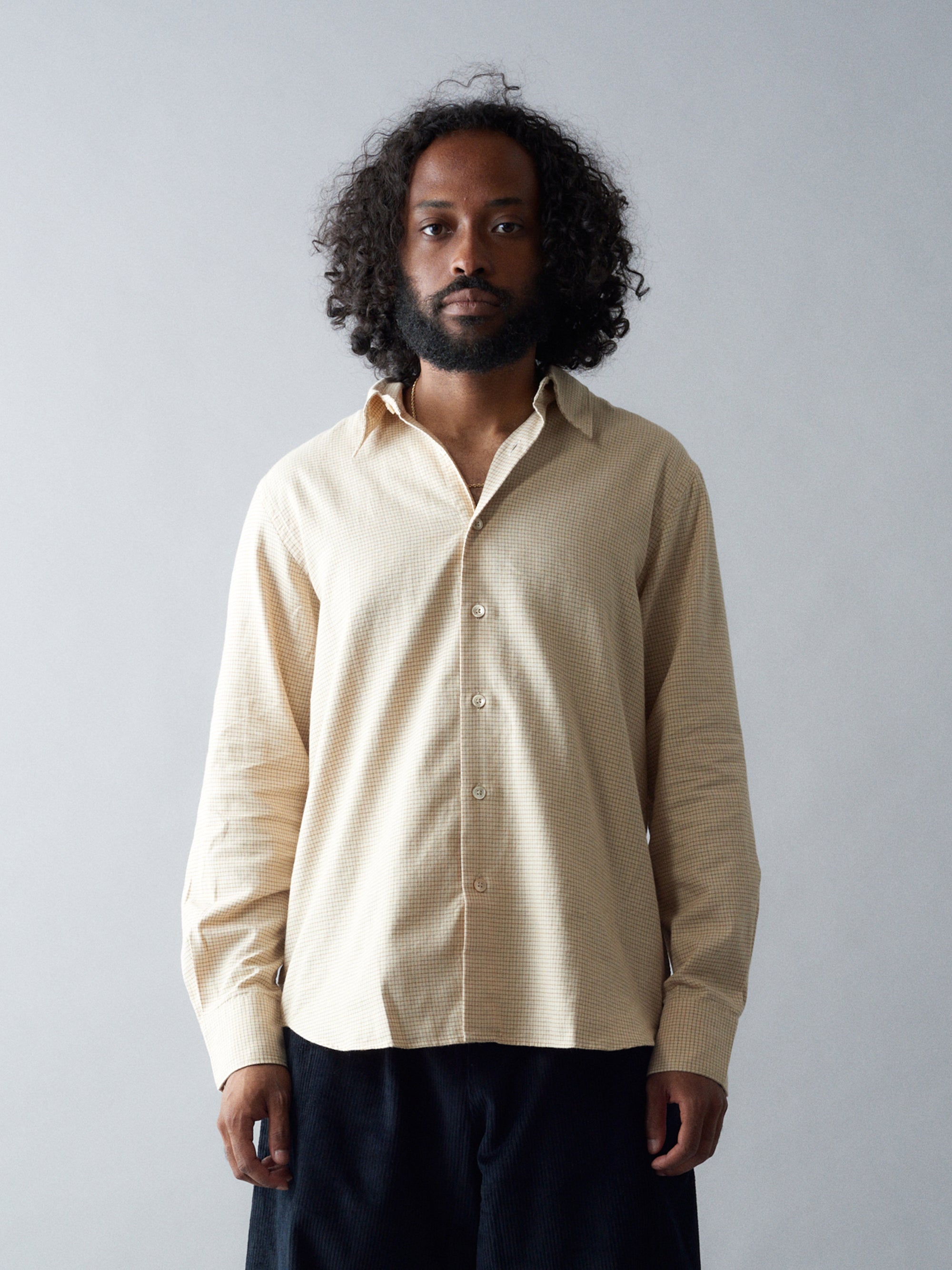 Base Cotton Check Shirt