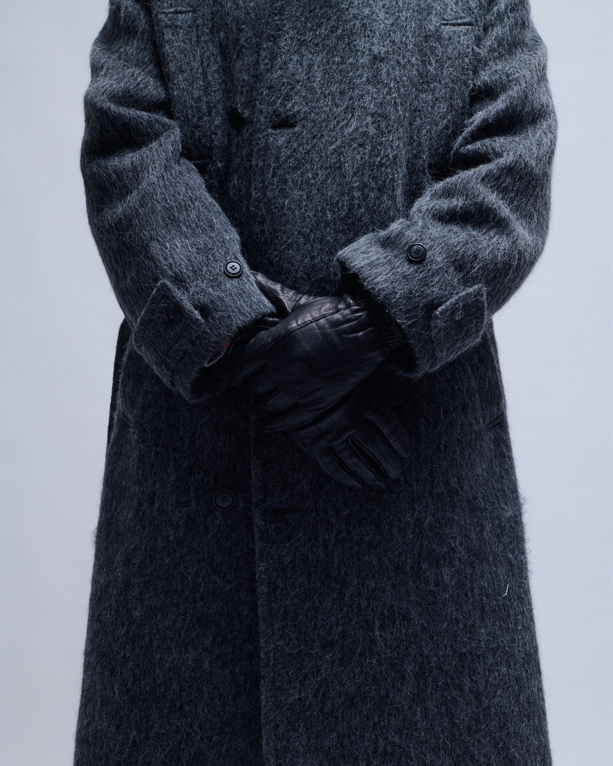 Vegetable Pleated Washed Leather Gloves