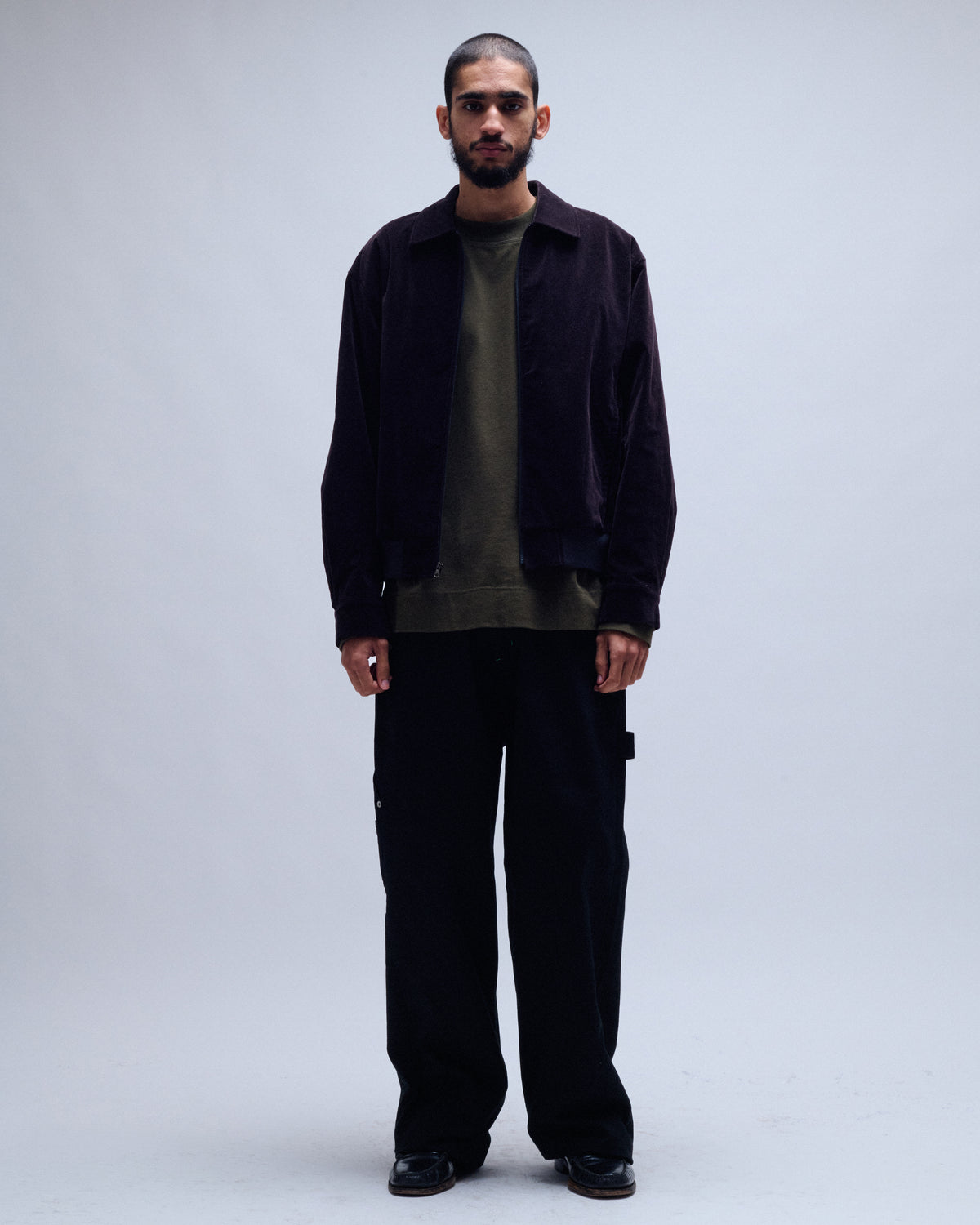Velvet Zip Up Jumper