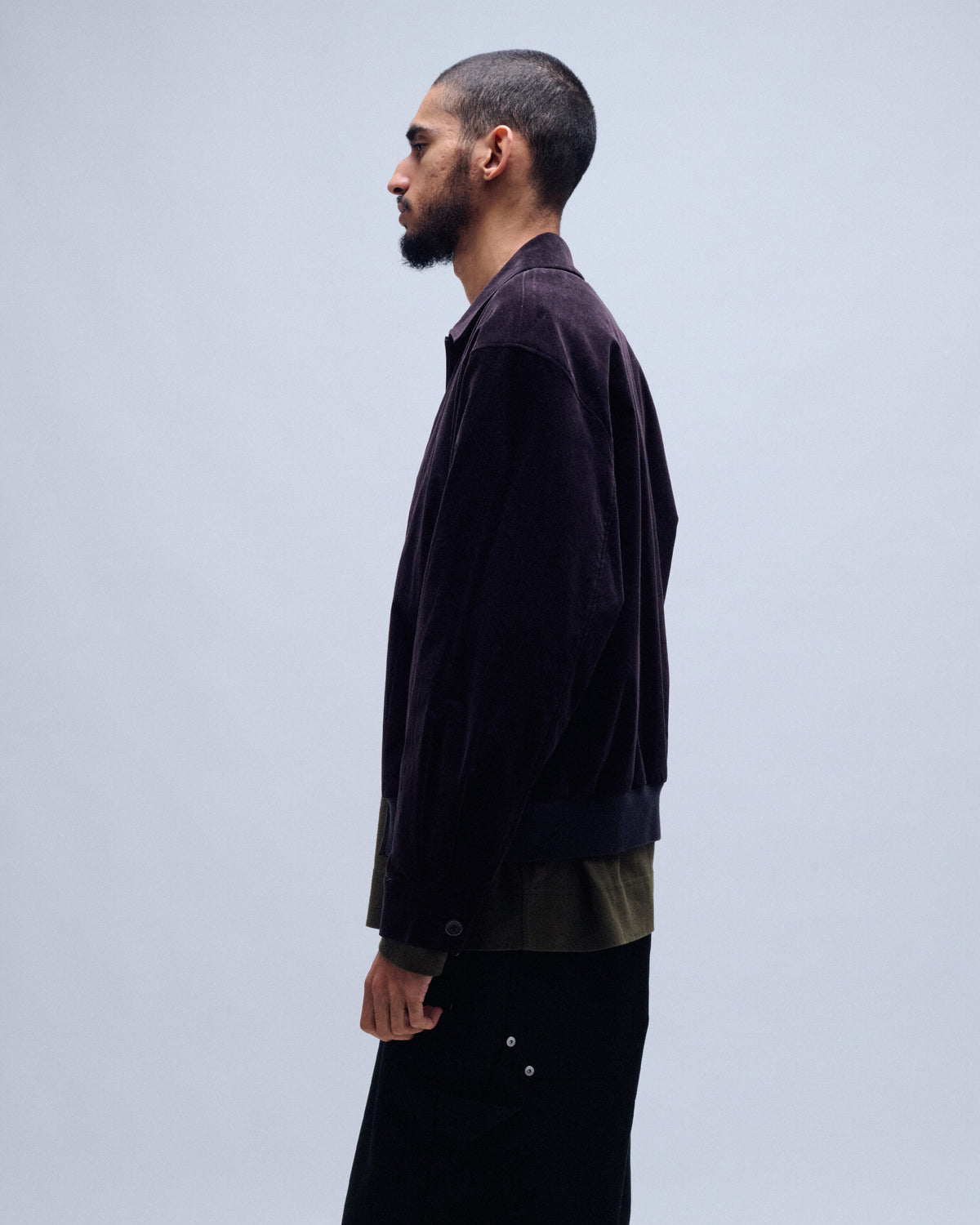 Velvet Zip Up Jumper