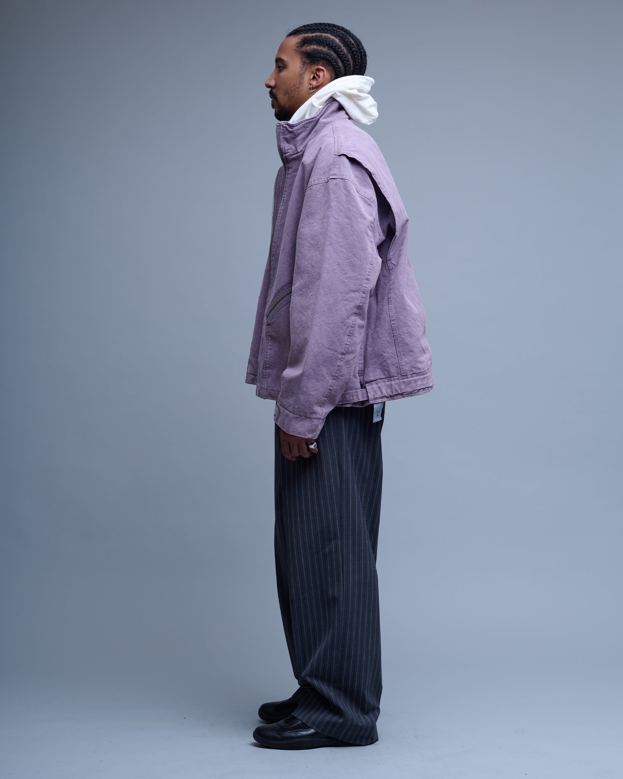 Washed Denim Flight Jacket