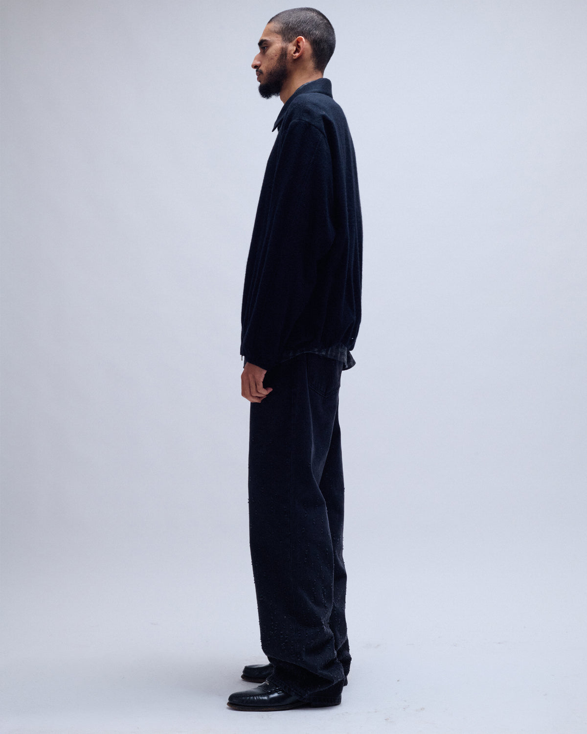 Wool Cashmere Fleece Light Zip Jacket