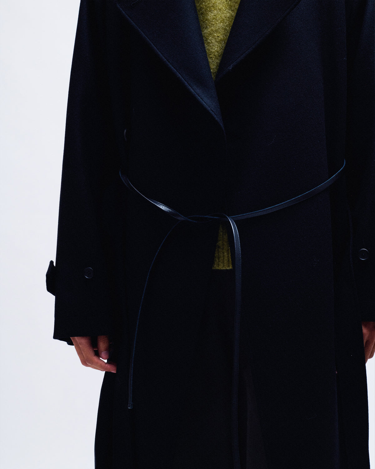 Wool Melton Oversized Double Breasted Coat