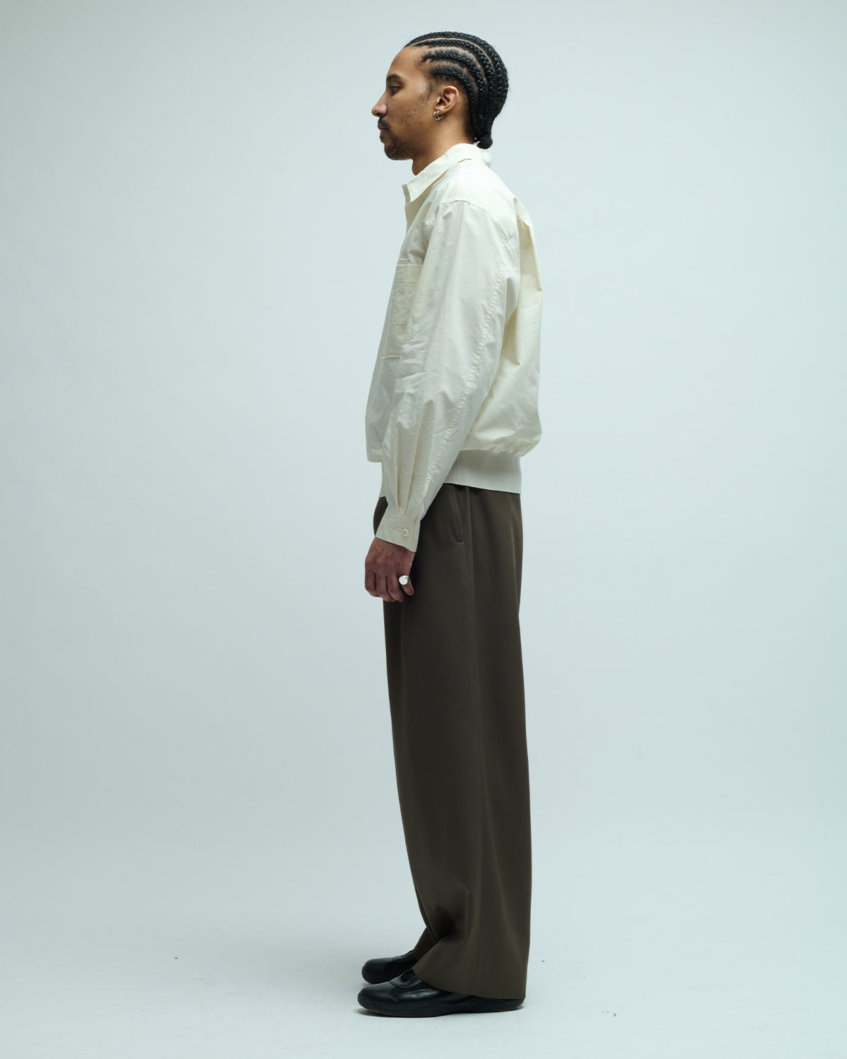 Pocket Pullover Cotton Blend Shirt