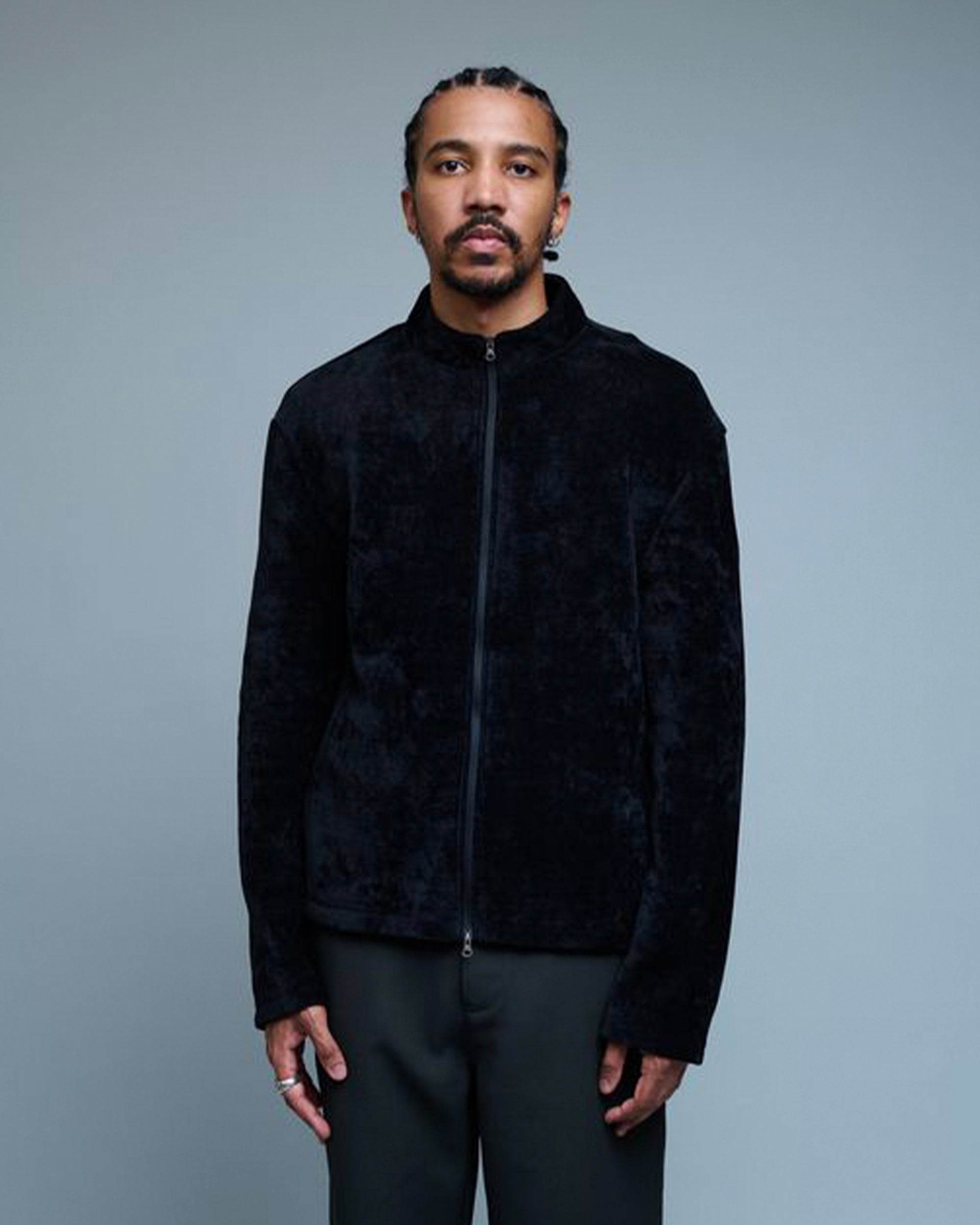 Velvet Zip Up Jumper