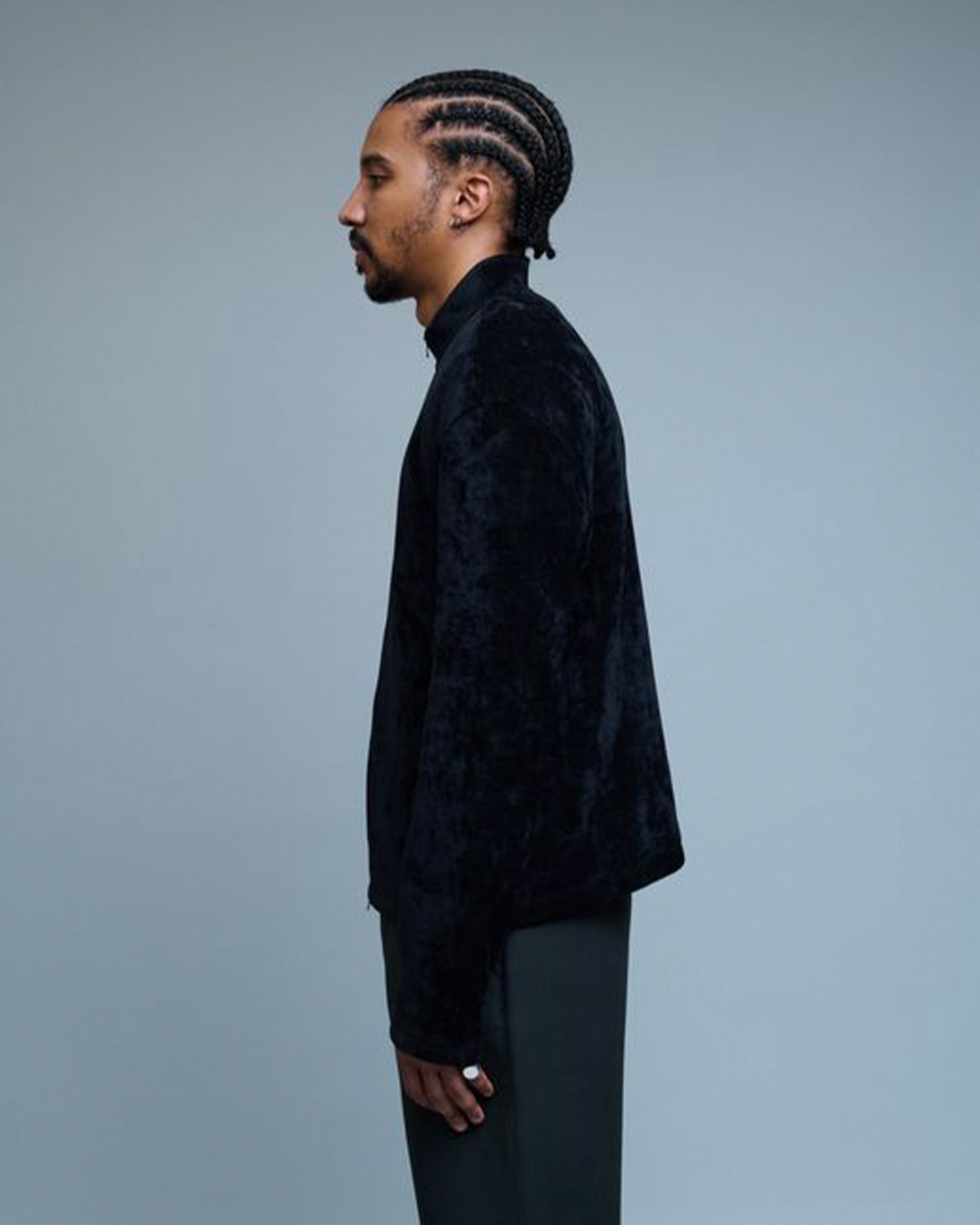 Velvet Zip Up Jumper