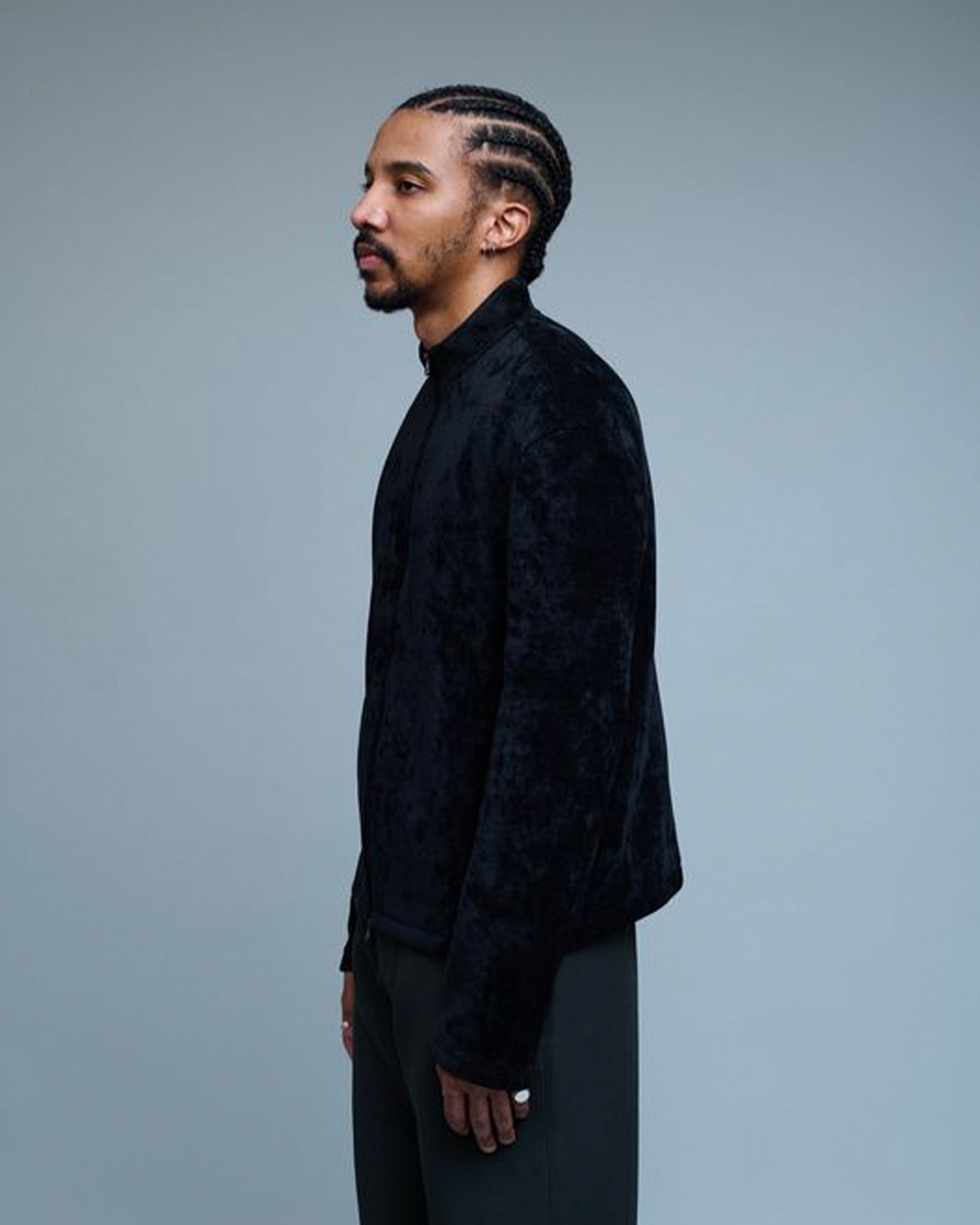 Velvet Zip Up Jumper