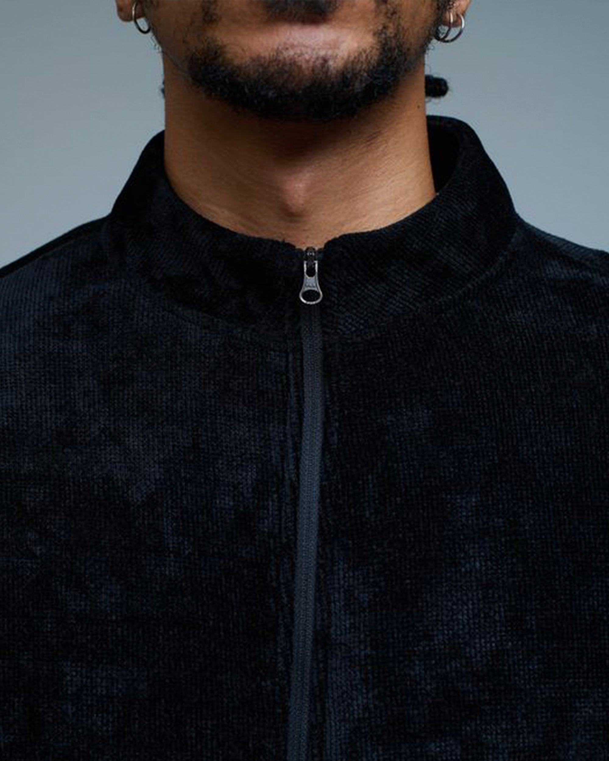 Velvet Zip Up Jumper