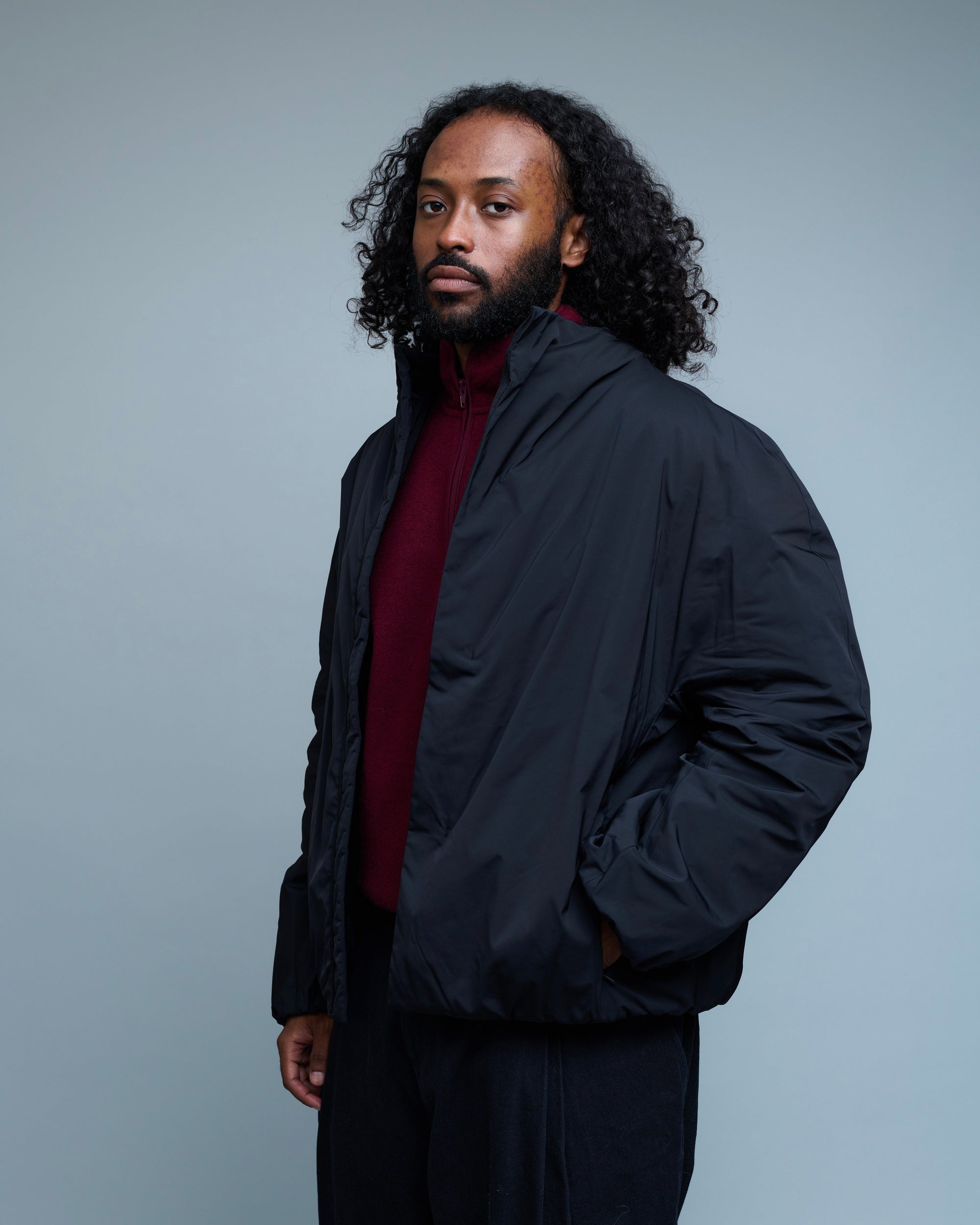 Taffeta Padded Raglan Jumper