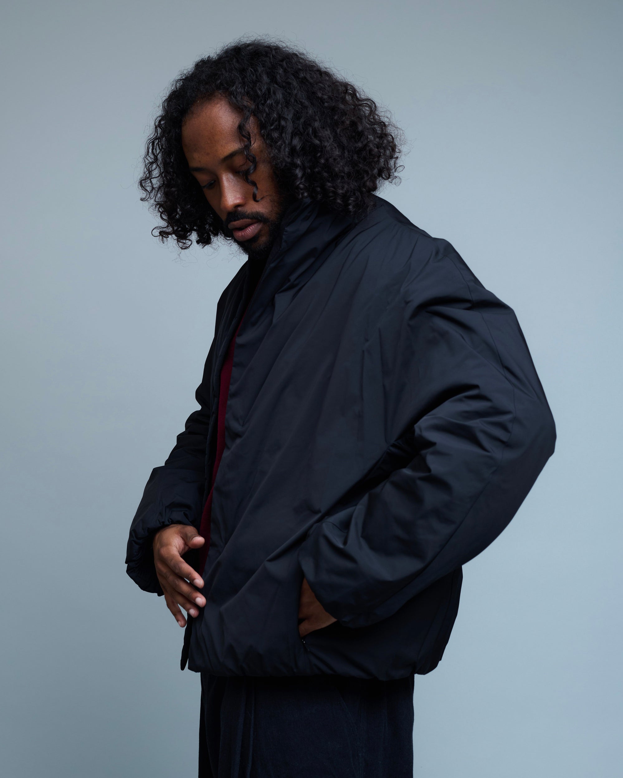 Taffeta Padded Raglan Jumper