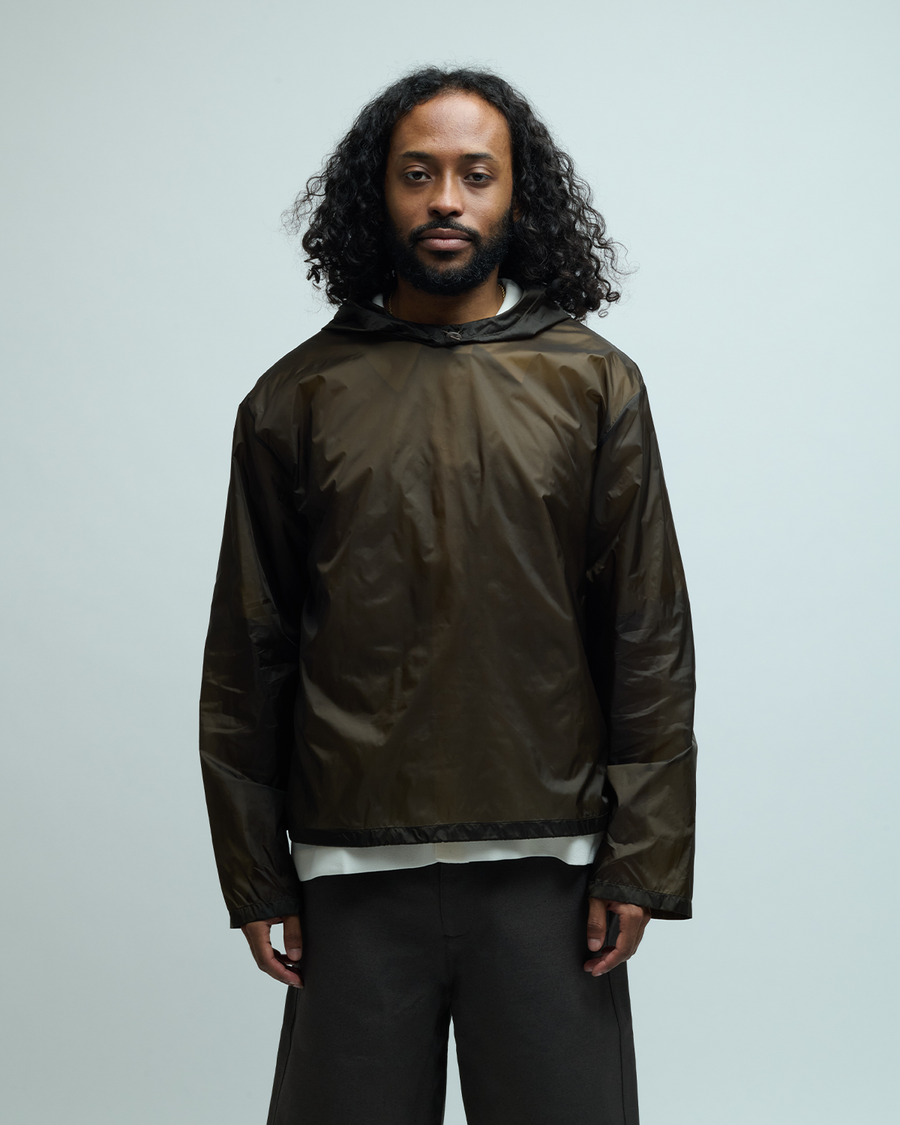 Sheer Hoodie Nylon Anorak