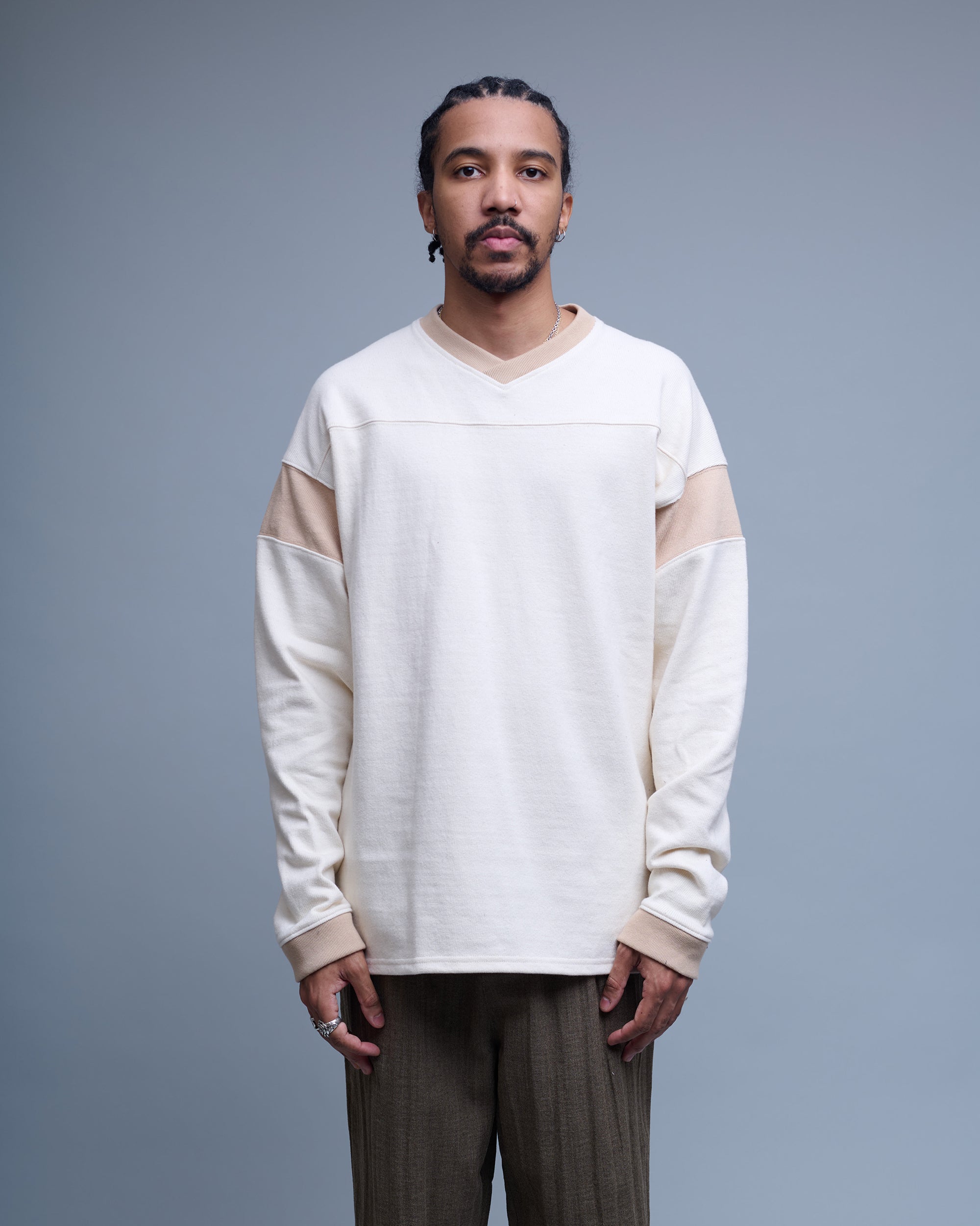 Hockey Tuck Stitch Cotton Jersey Shirt