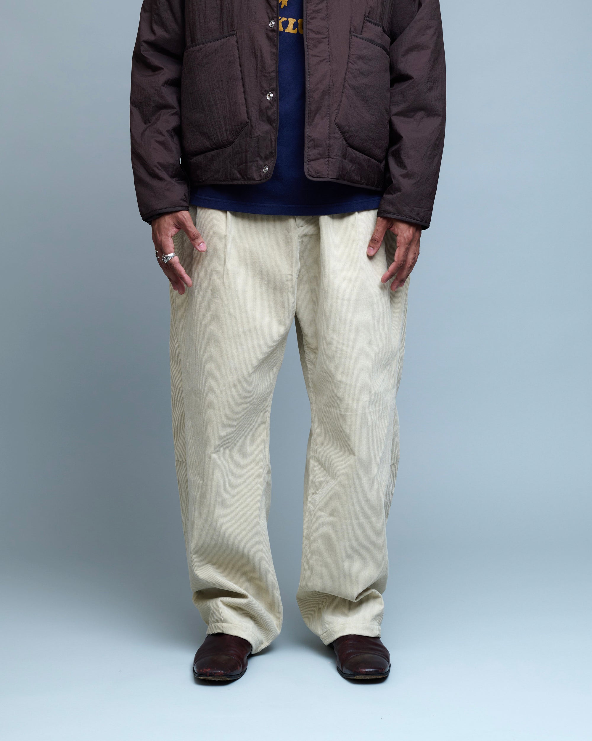 Corduroy Panelled Rounding Pants
