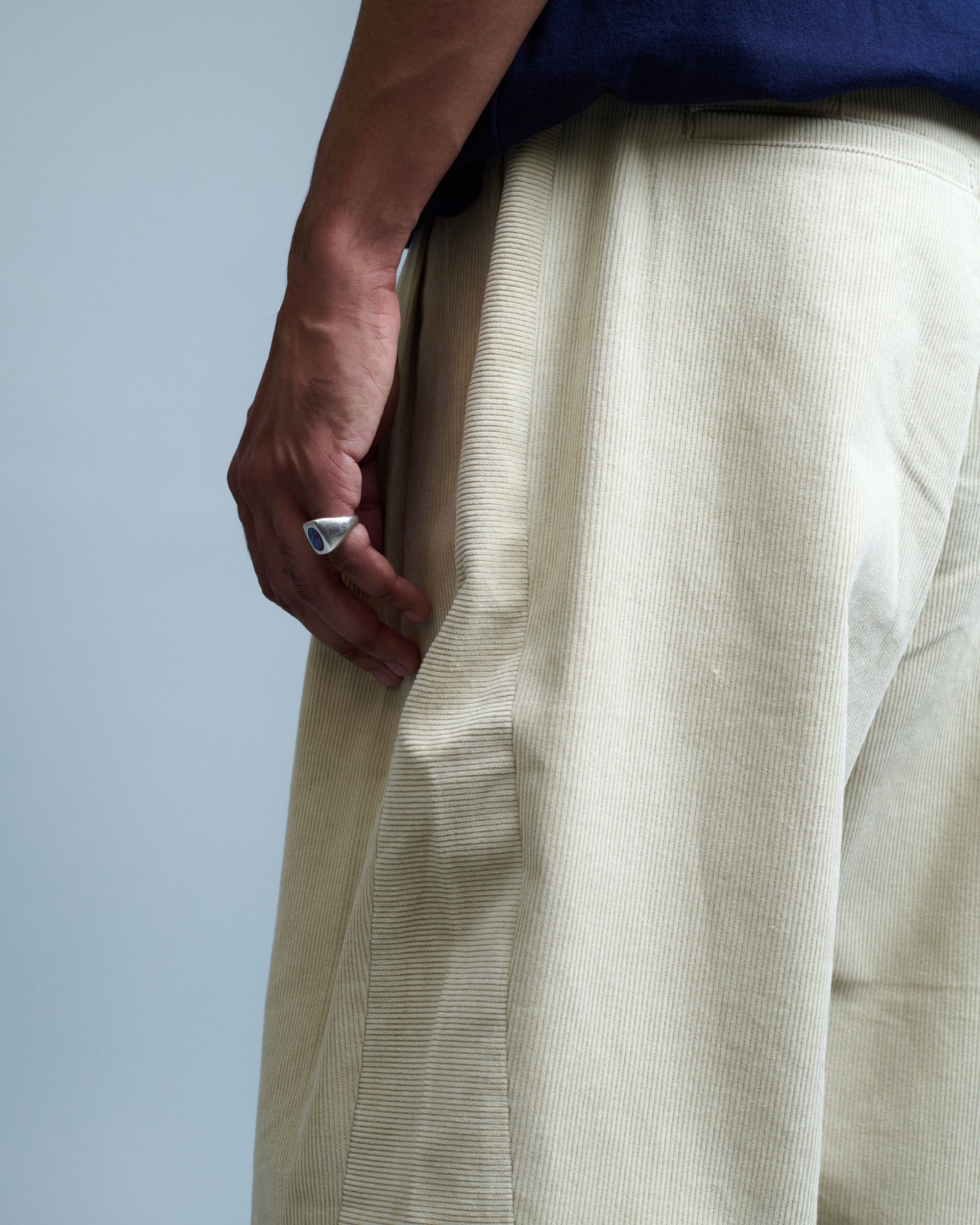 Corduroy Panelled Rounding Pants