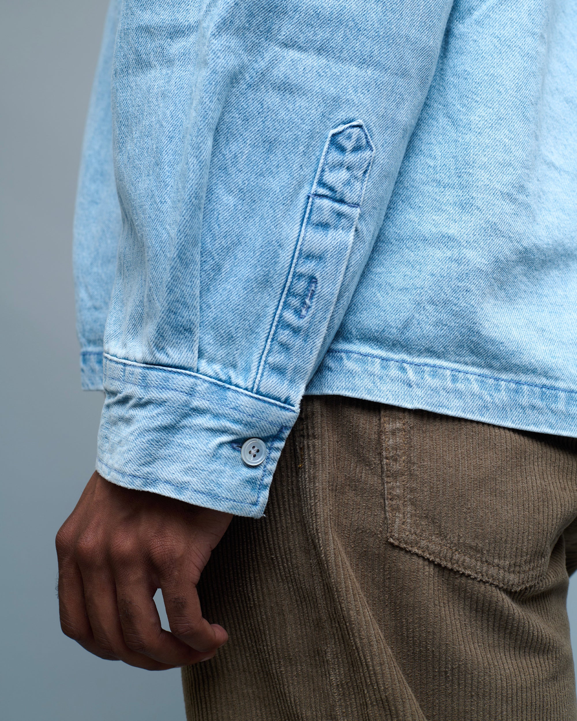 Oversized Two Pocket Denim Shirt