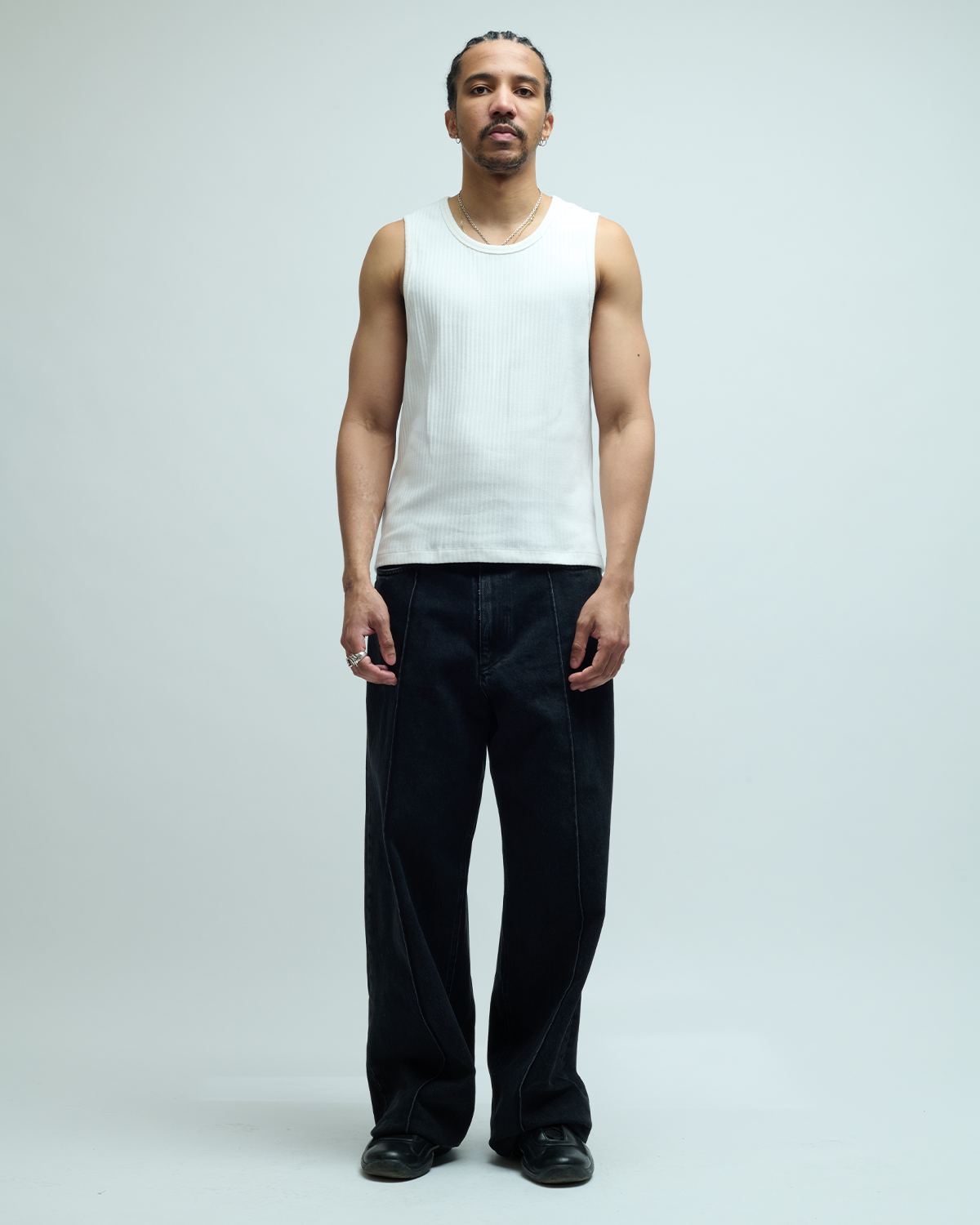 Burley Japanese Denim Pleated Jeans - 34" Length