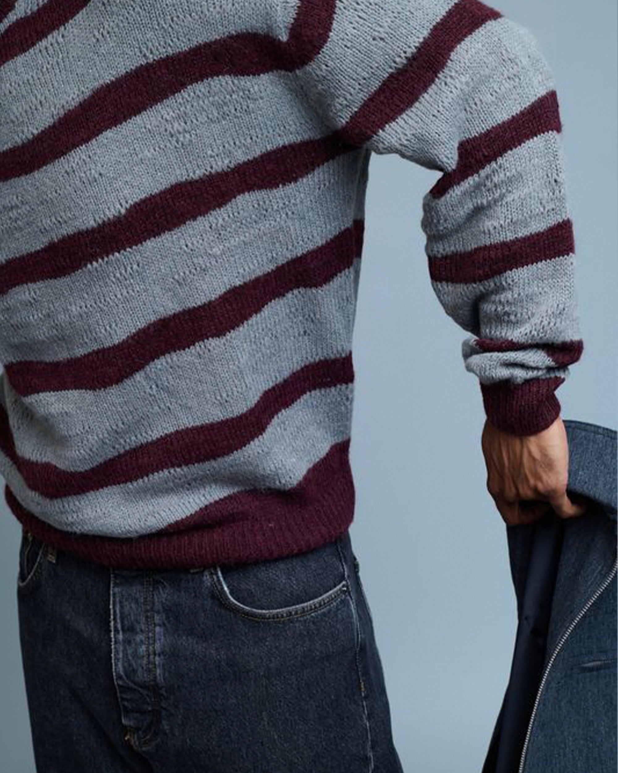 Hairy Stripe Knit