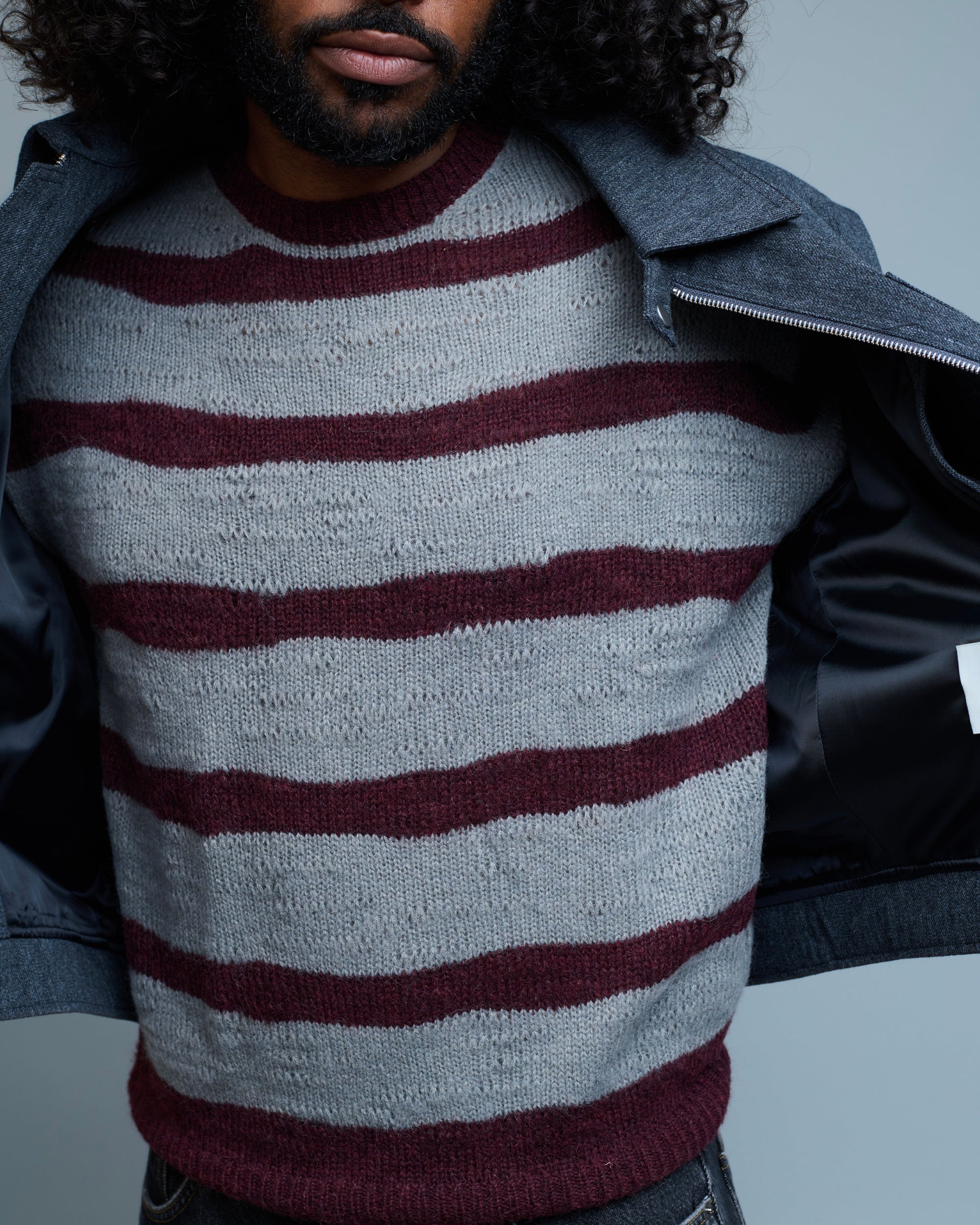 Hairy Stripe Knit