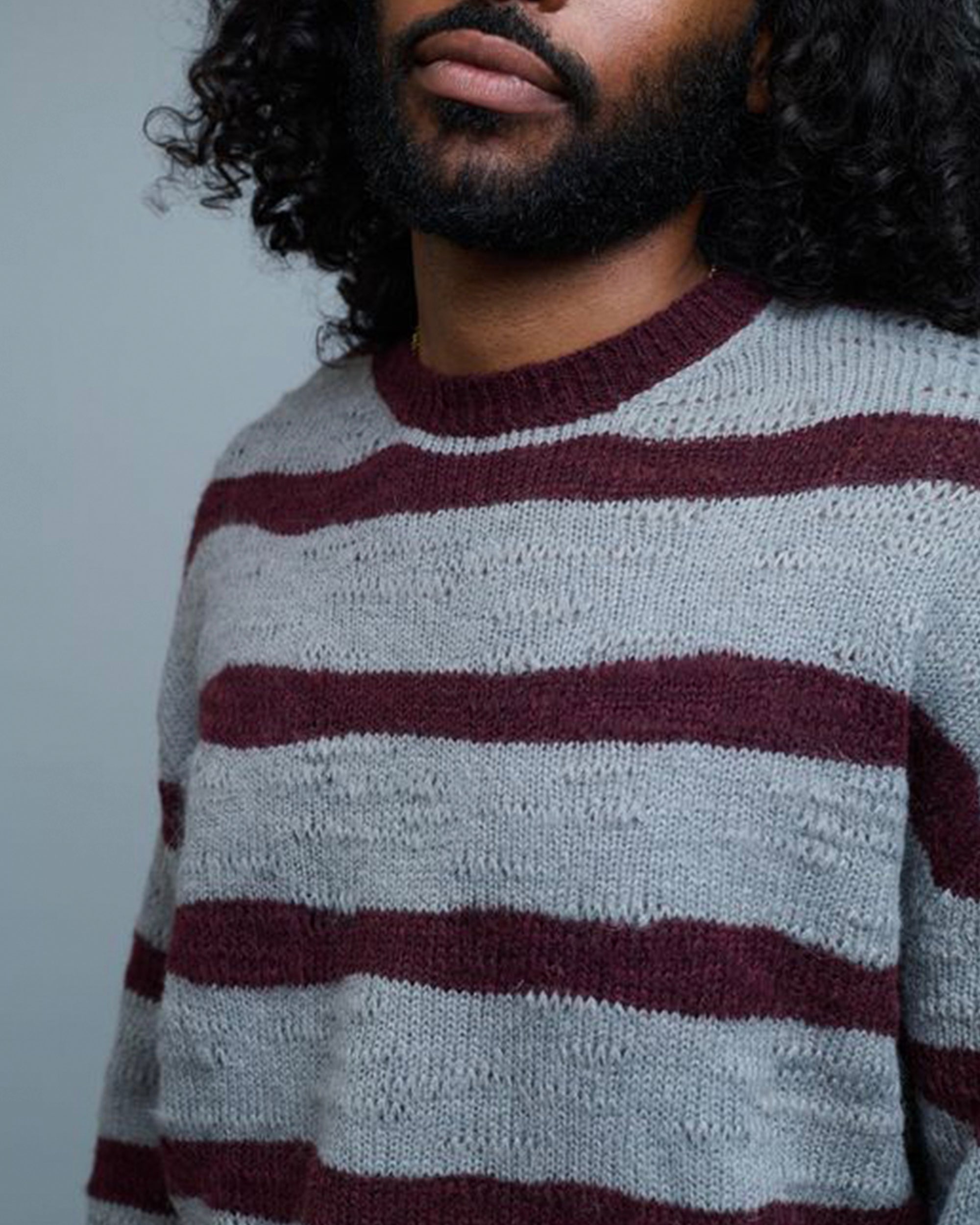 Hairy Stripe Knit