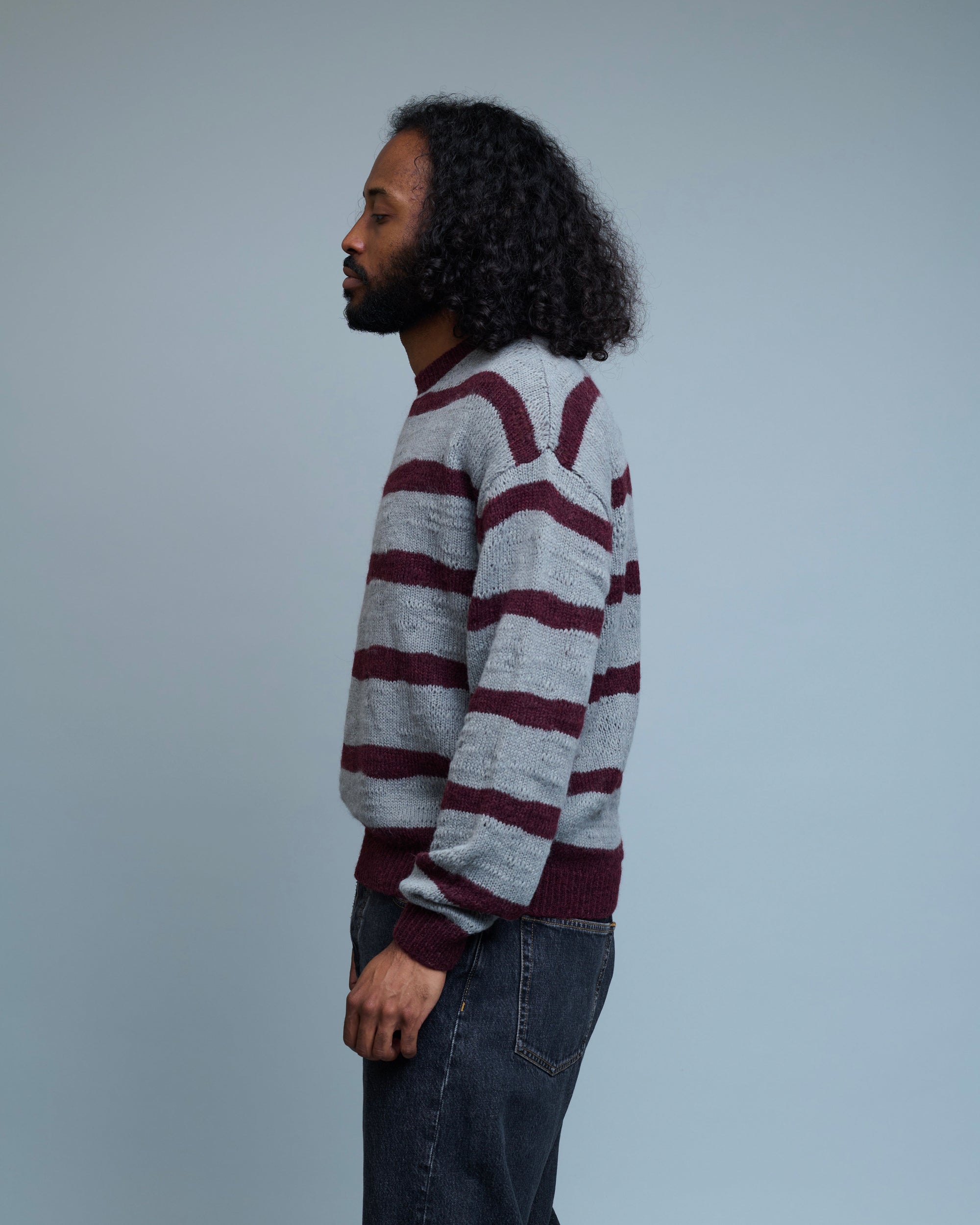 Hairy Stripe Knit