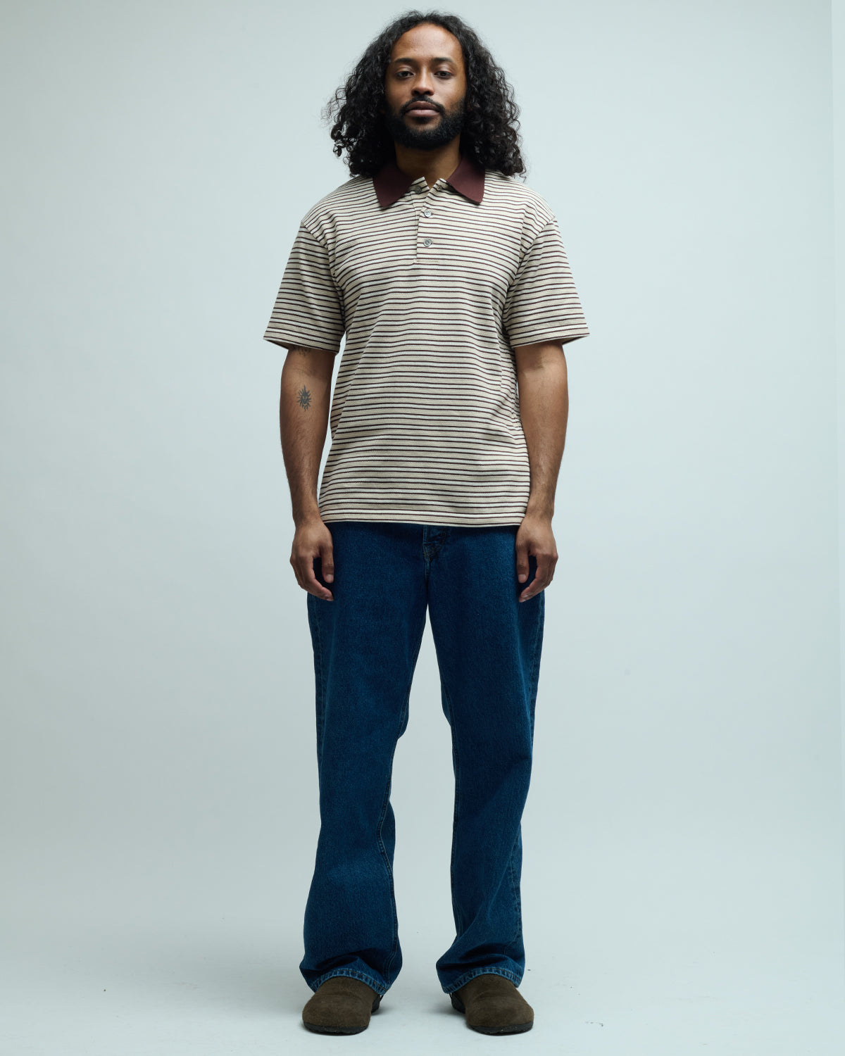 Barnes Japanese Denim Wide Leg Jeans