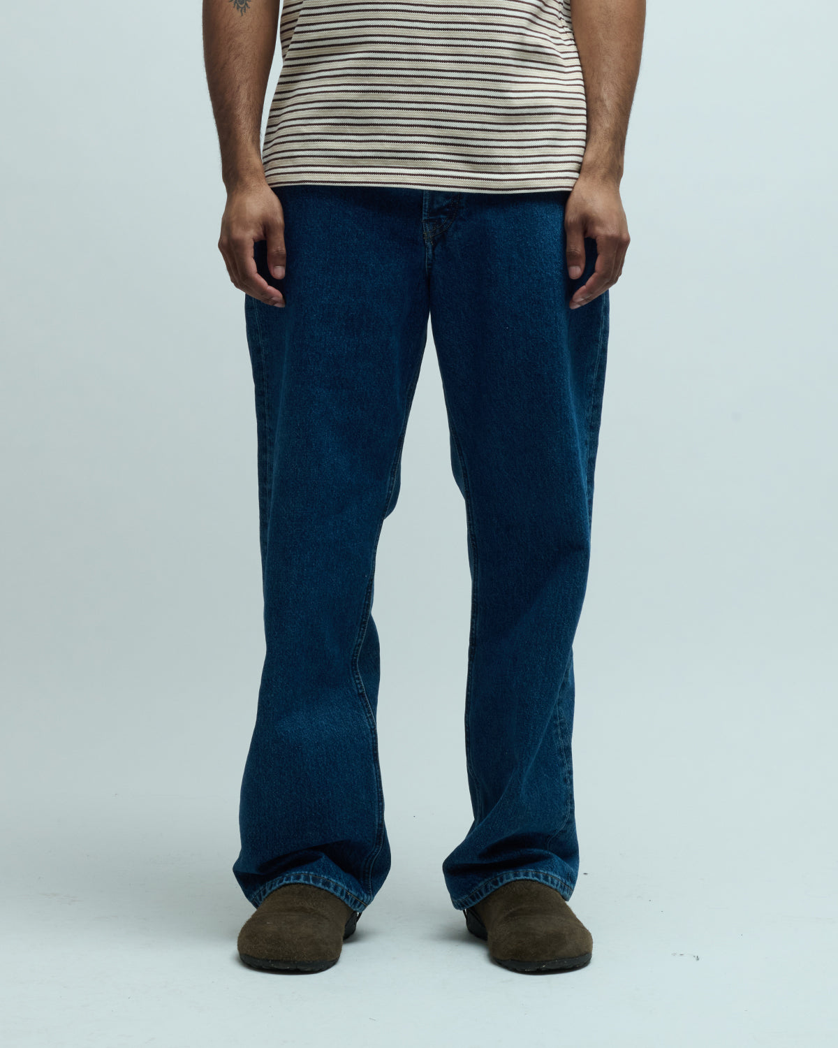 Barnes Japanese Denim Wide Leg Jeans