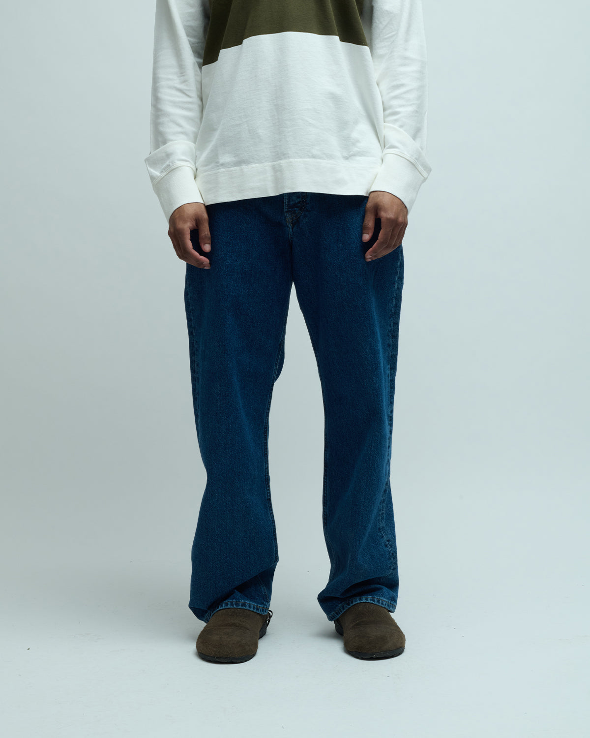 Barnes Japanese Denim Wide Leg Jeans