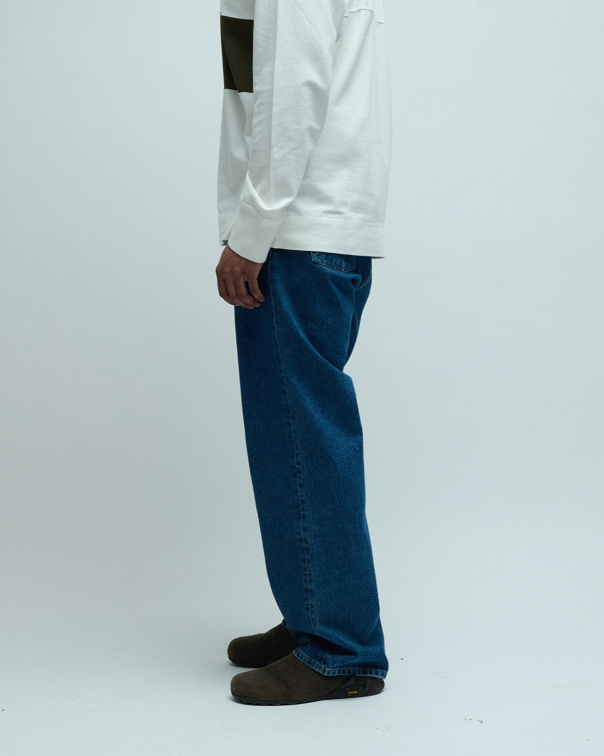 Barnes Japanese Denim Wide Leg Jeans