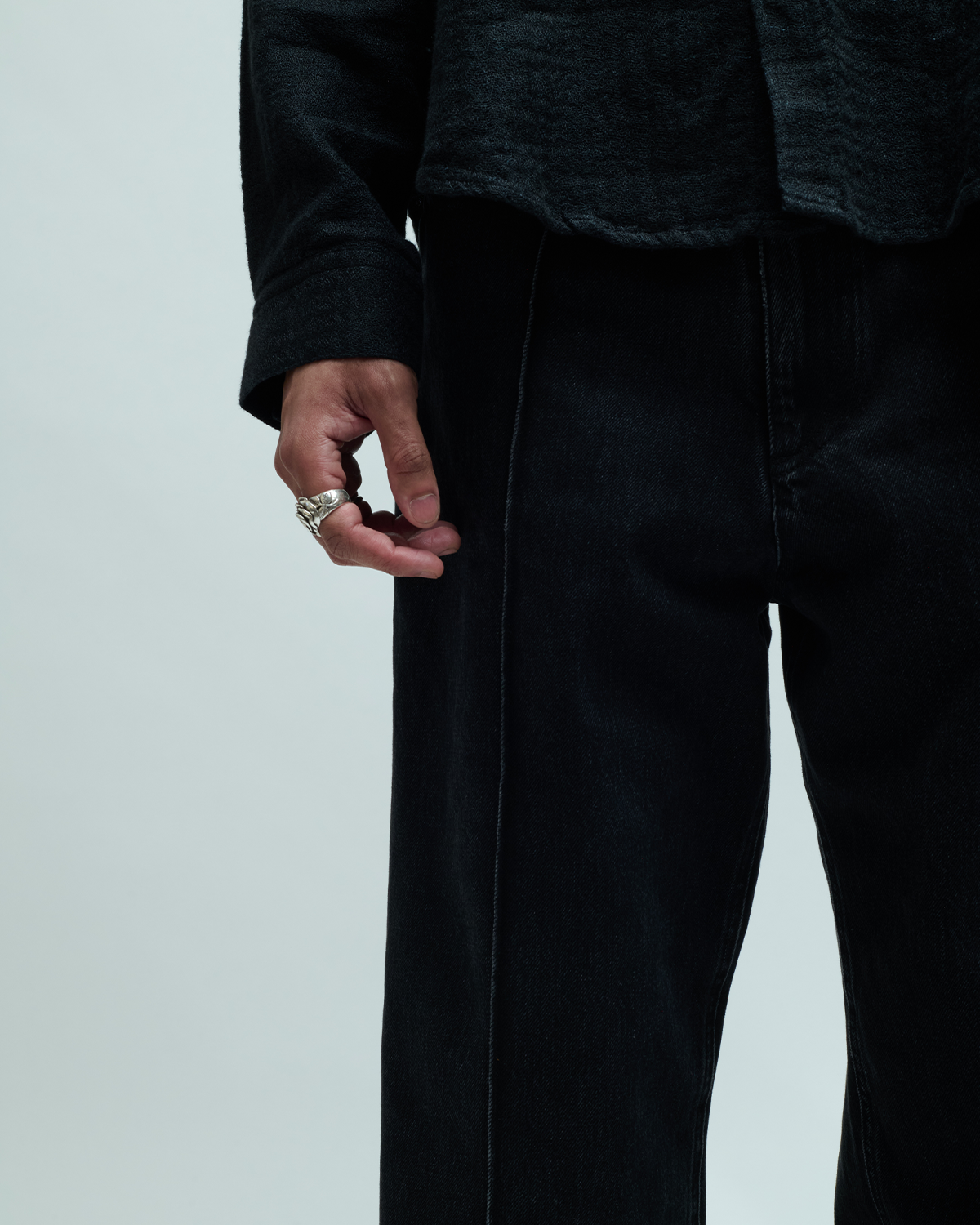 Burley Japanese Denim Pleated Jeans