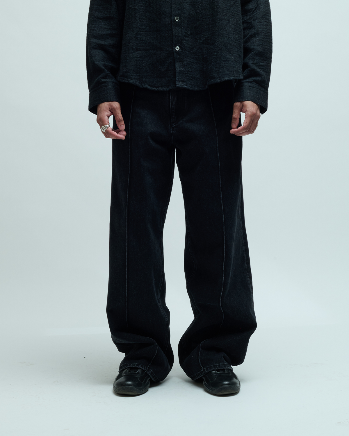 Burley Japanese Denim Pleated Jeans