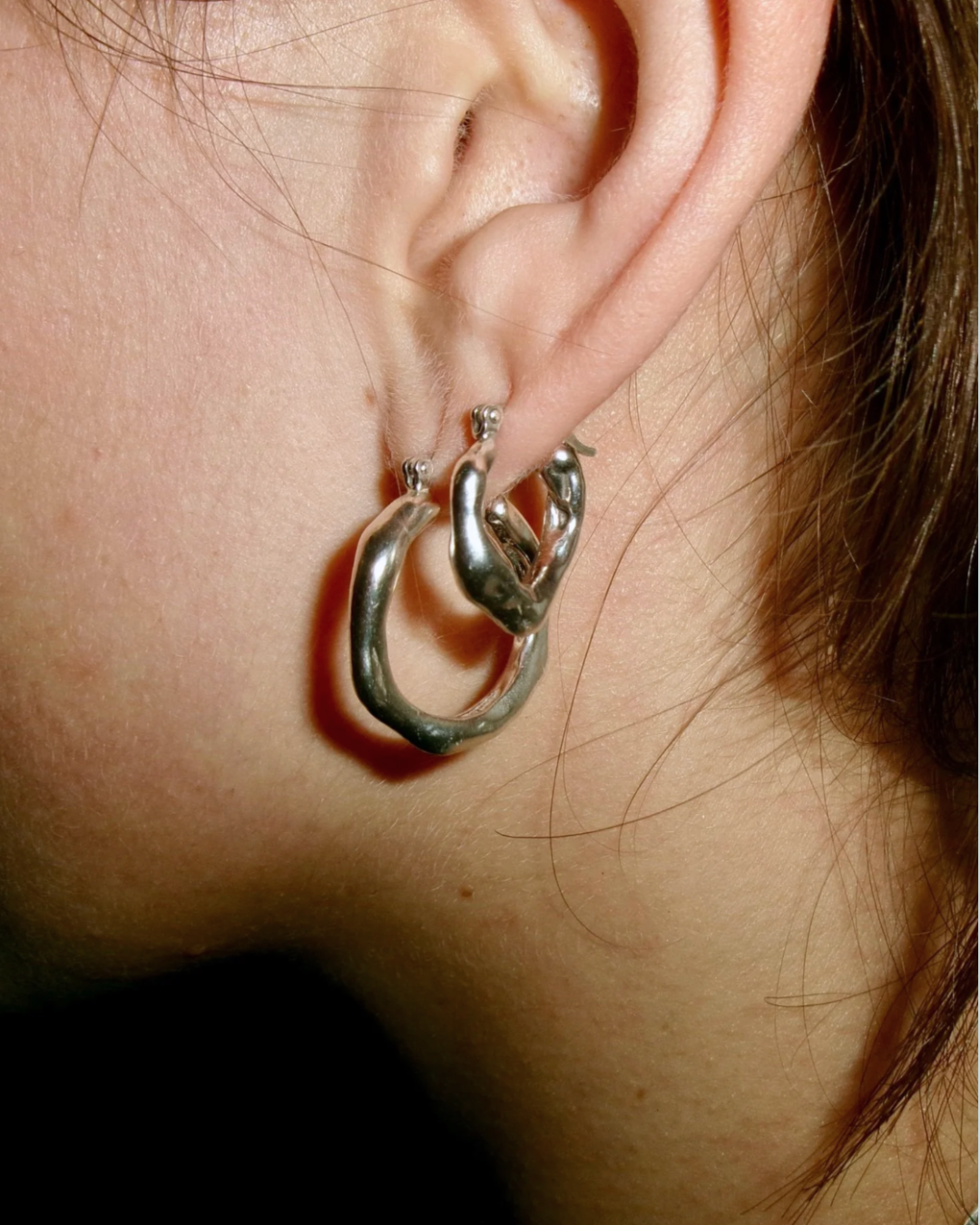 big melted hoops