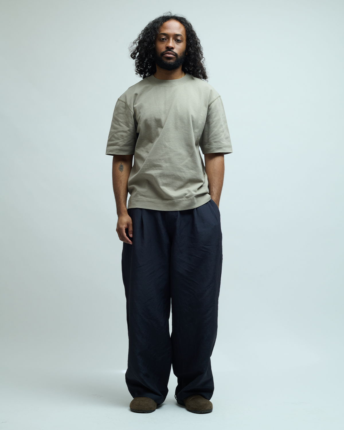 Flatlock Matte Jersey Crew T-Shirt