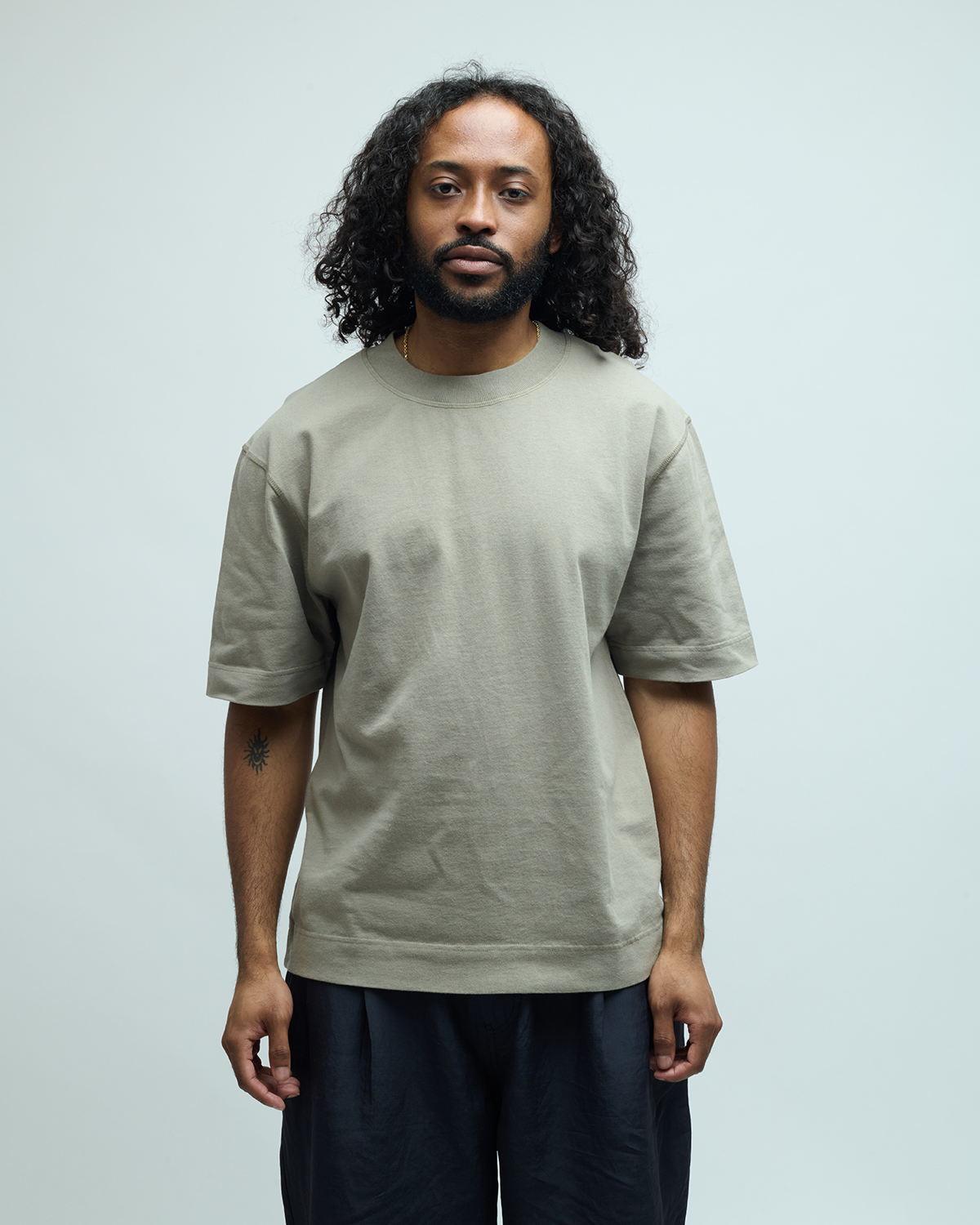 Flatlock Matte Jersey Crew T-Shirt