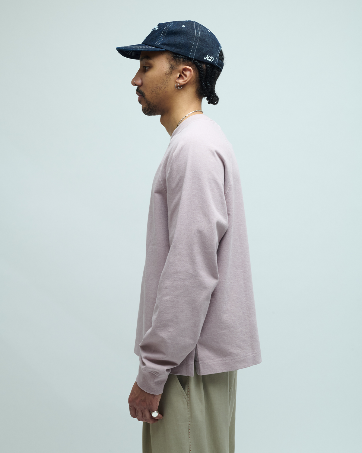 Mockneck Dry Cotton Jersey T-Shirt