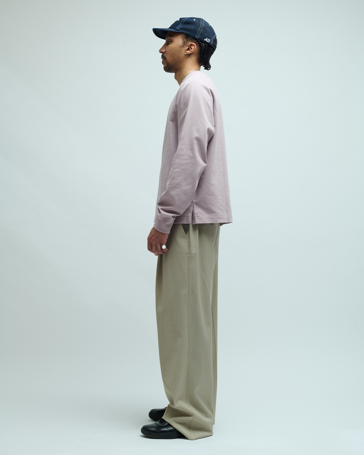 Mockneck Dry Cotton Jersey T-Shirt