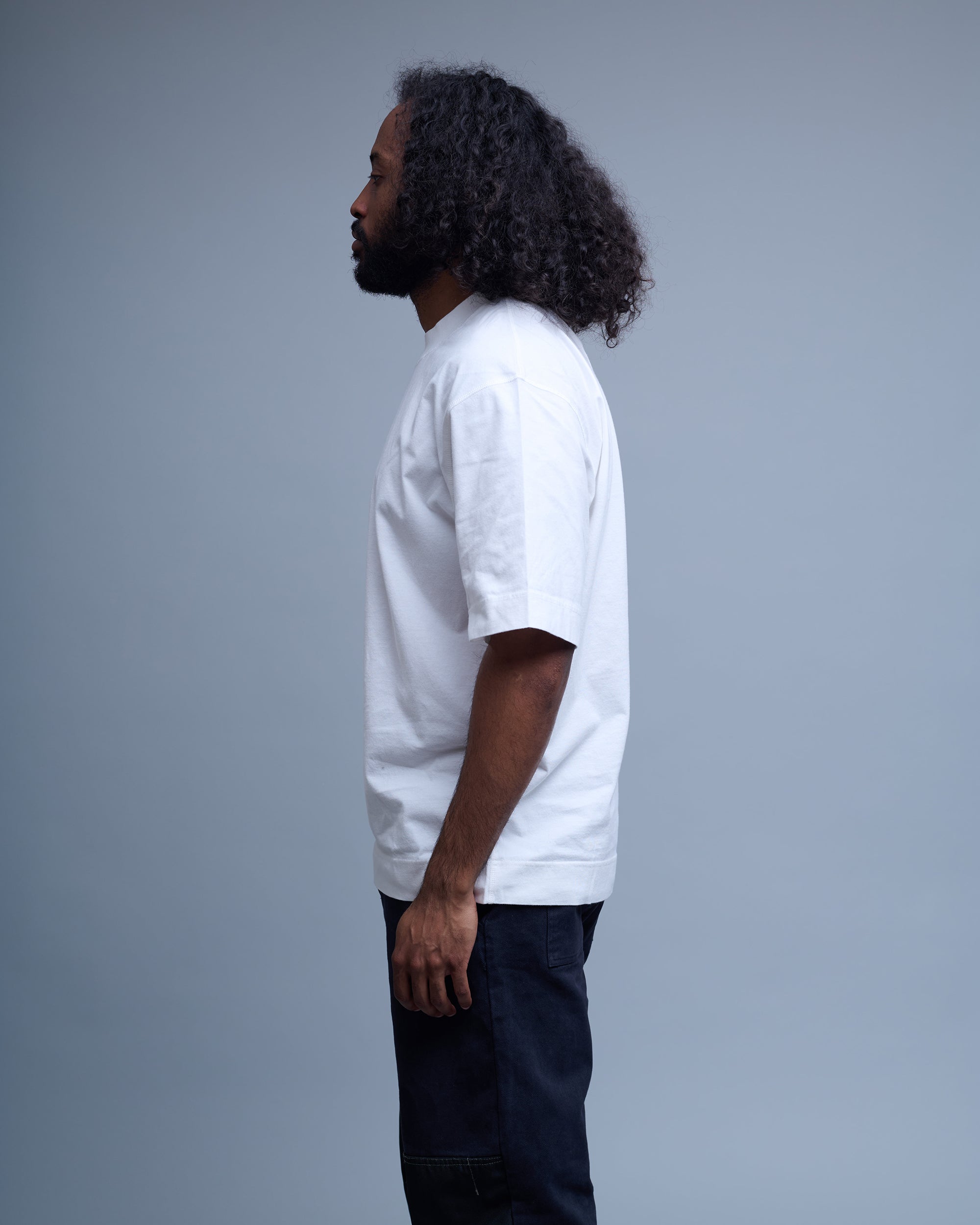 Dry Cotton Melange Flatlock Crew