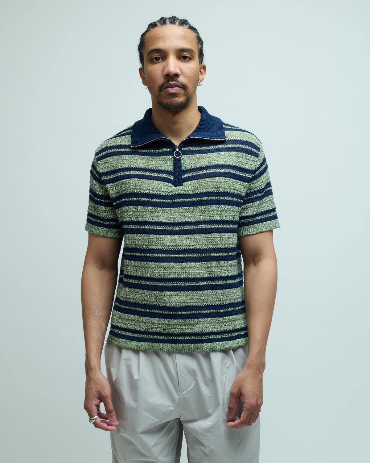 Hustler Paper Blend Half Zip Sweater