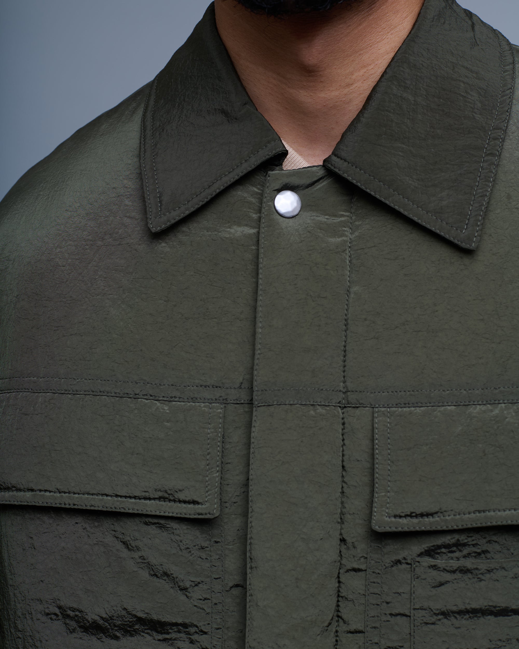 Nylon Padded Overshirt
