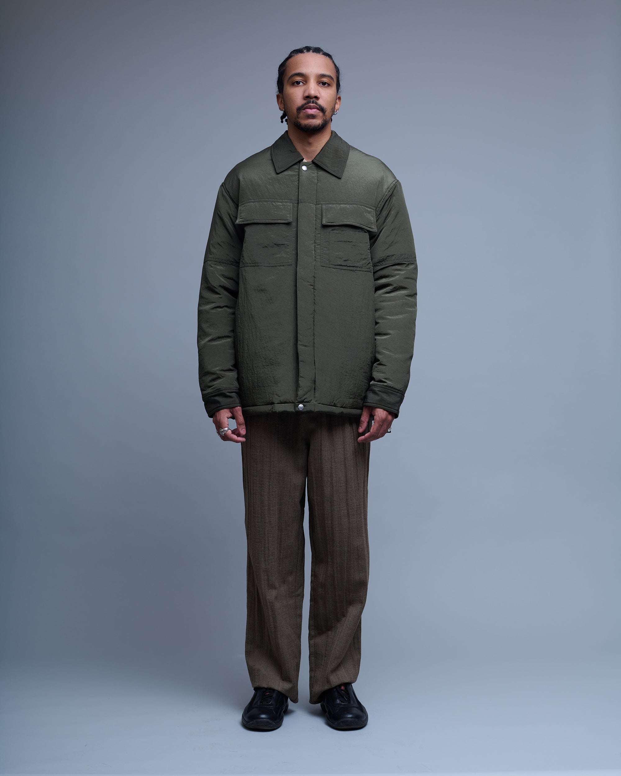 Nylon Padded Overshirt