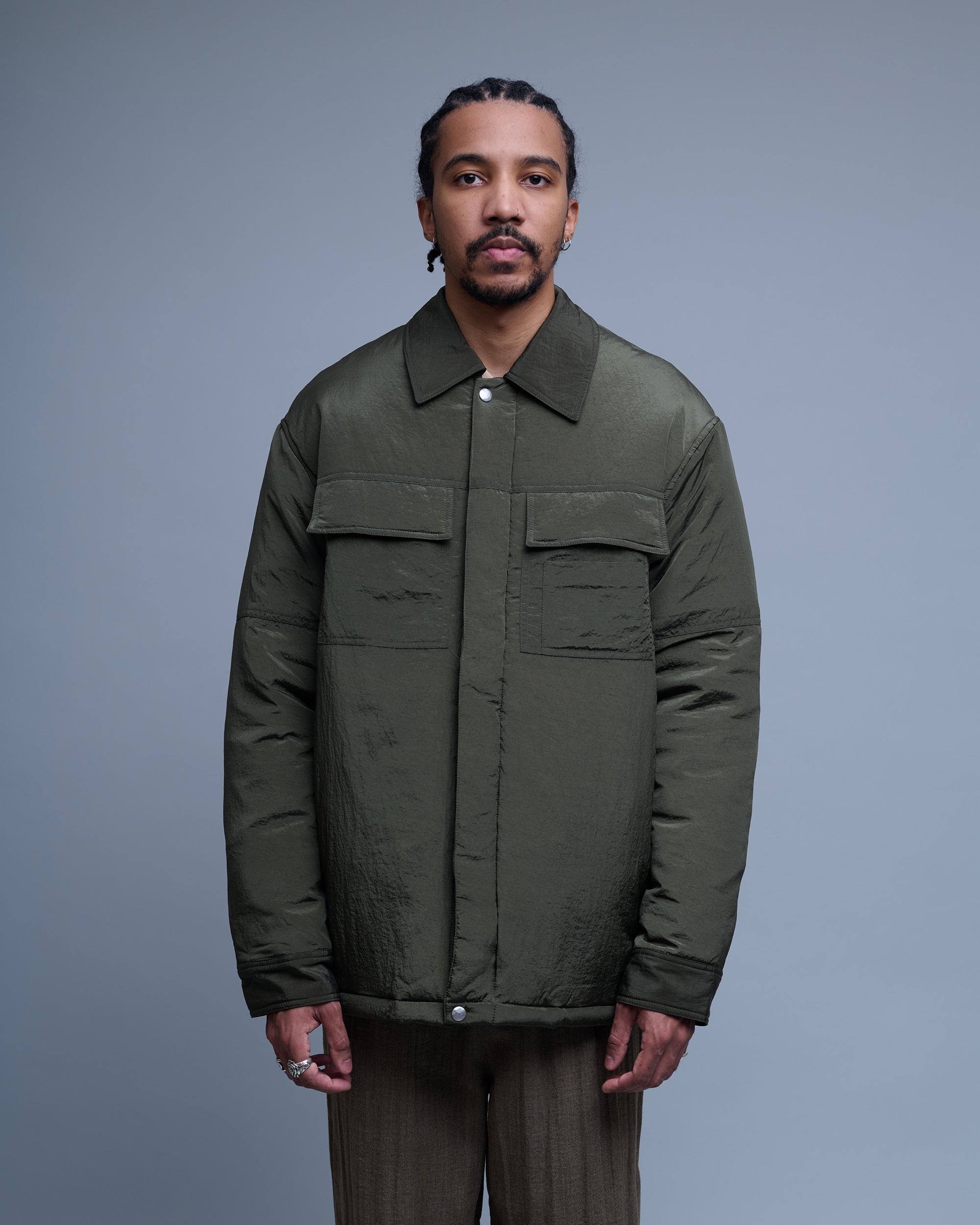 Nylon Padded Overshirt