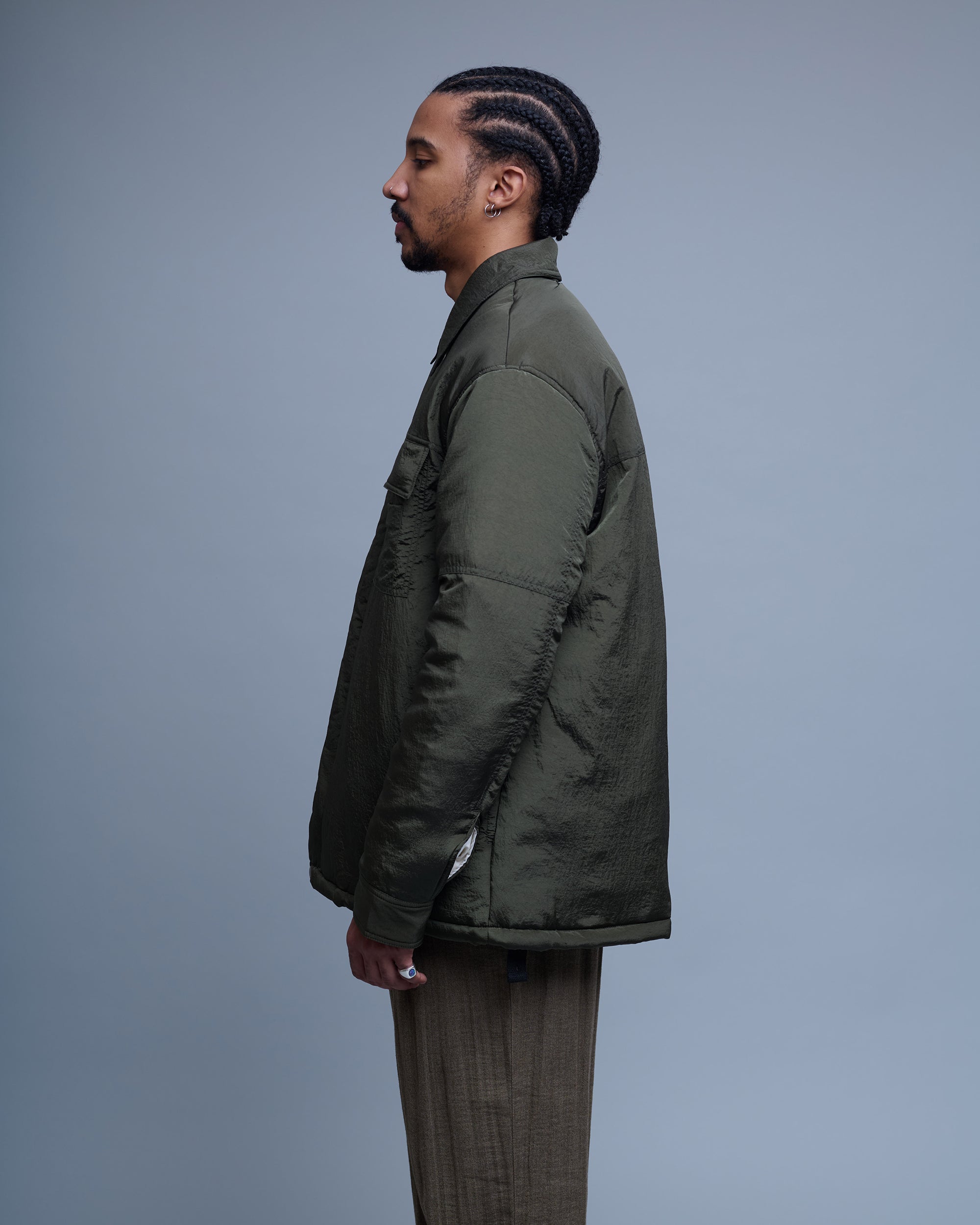 Nylon Padded Overshirt