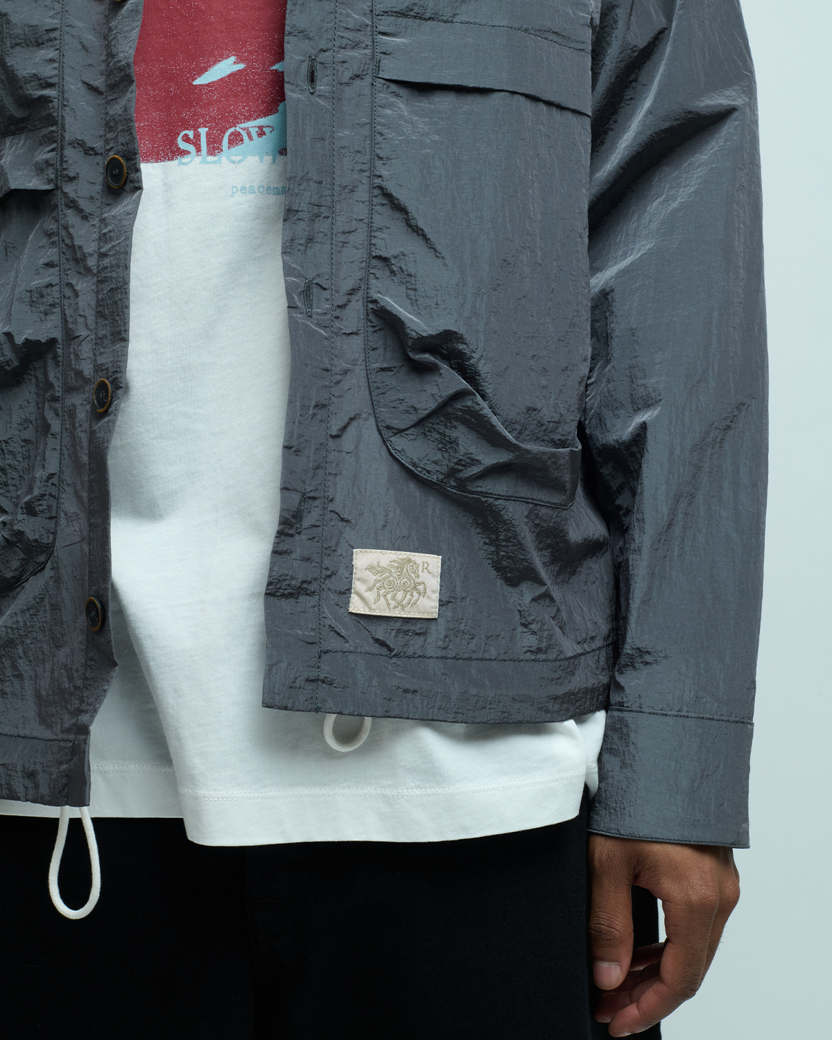 Epitome Shiny Nylon Overshirt