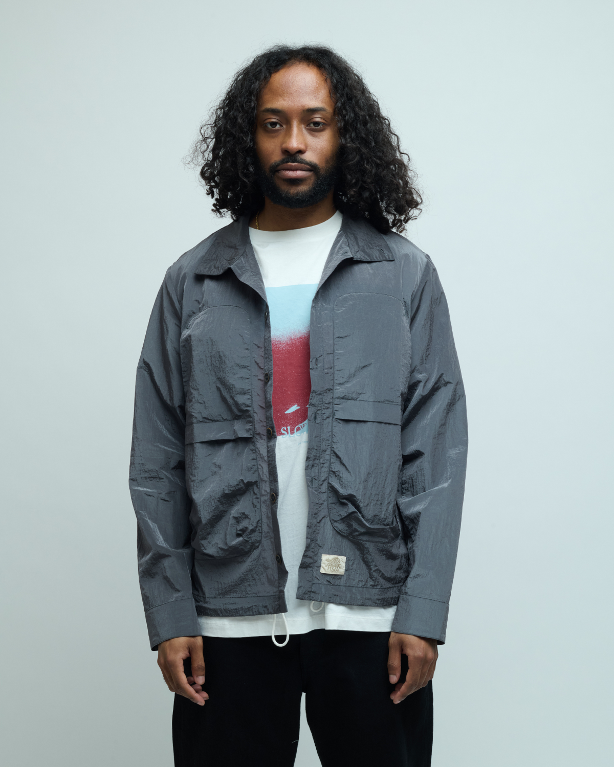 Epitome Shiny Nylon Overshirt