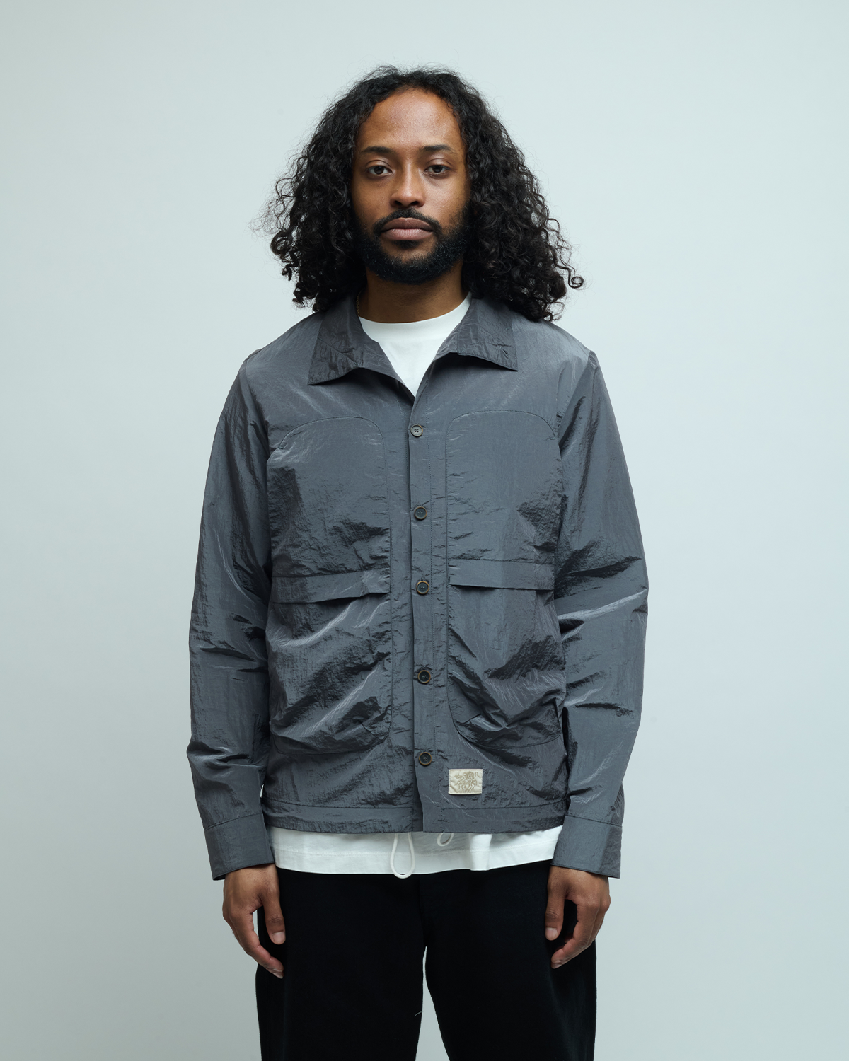 Epitome Shiny Nylon Overshirt