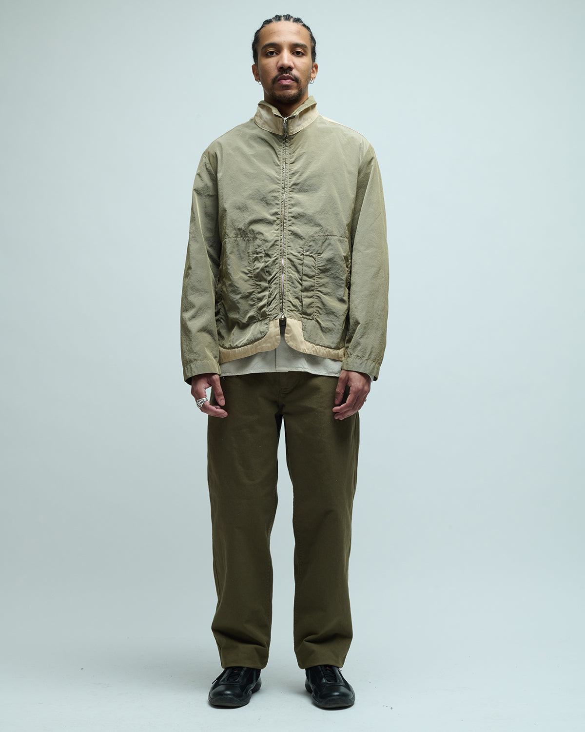 Wanderer Canvas Nylon Cotton Track Jacket